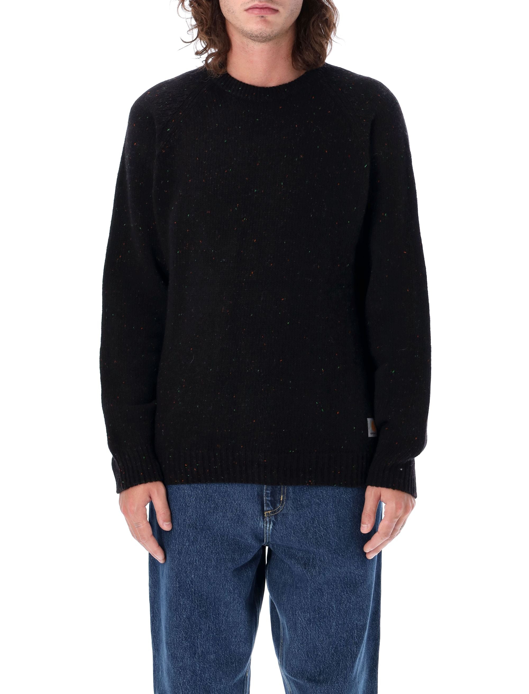 Carhartt WIP Anglistic wool blend sweater Black