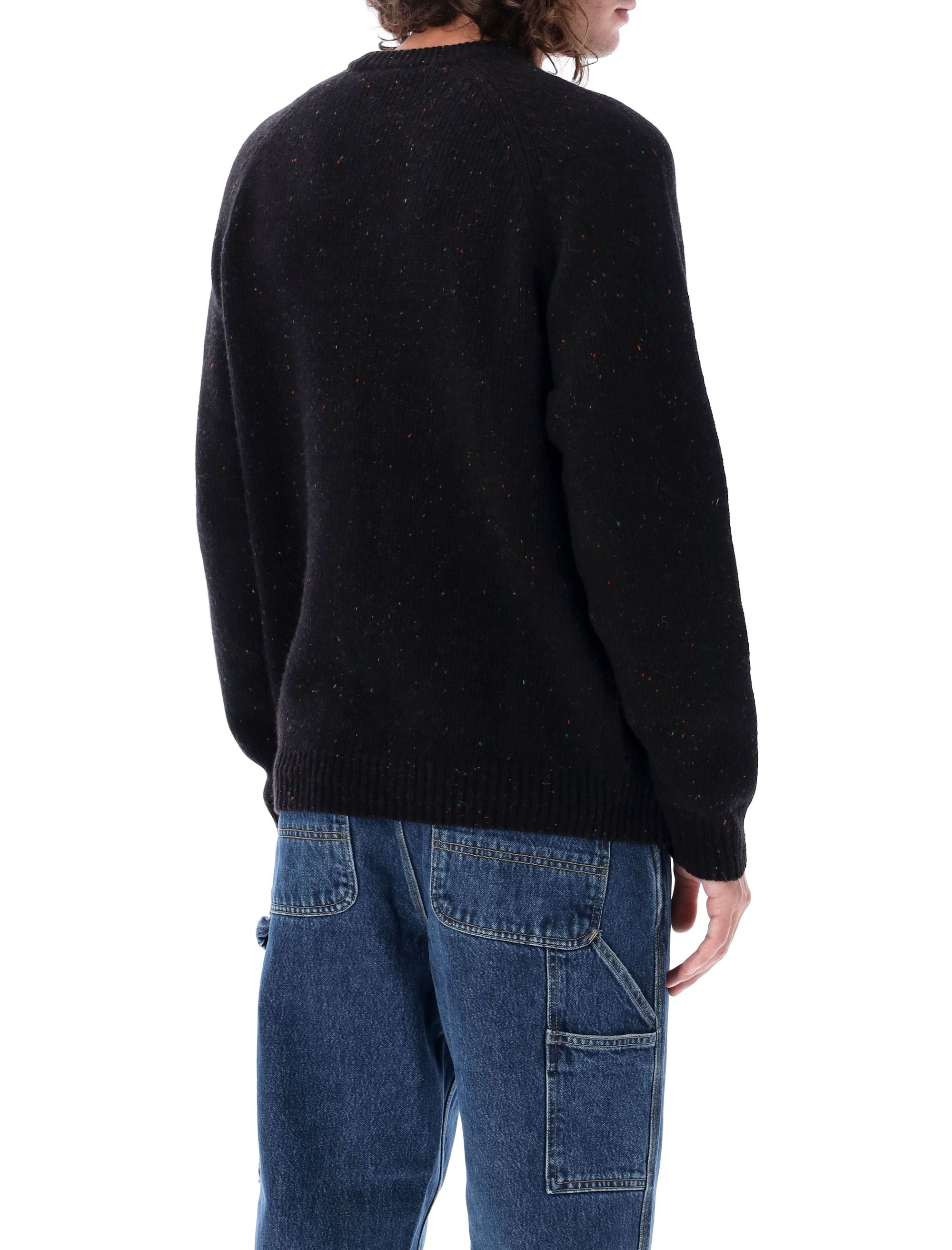 Carhartt WIP Anglistic wool blend sweater Black