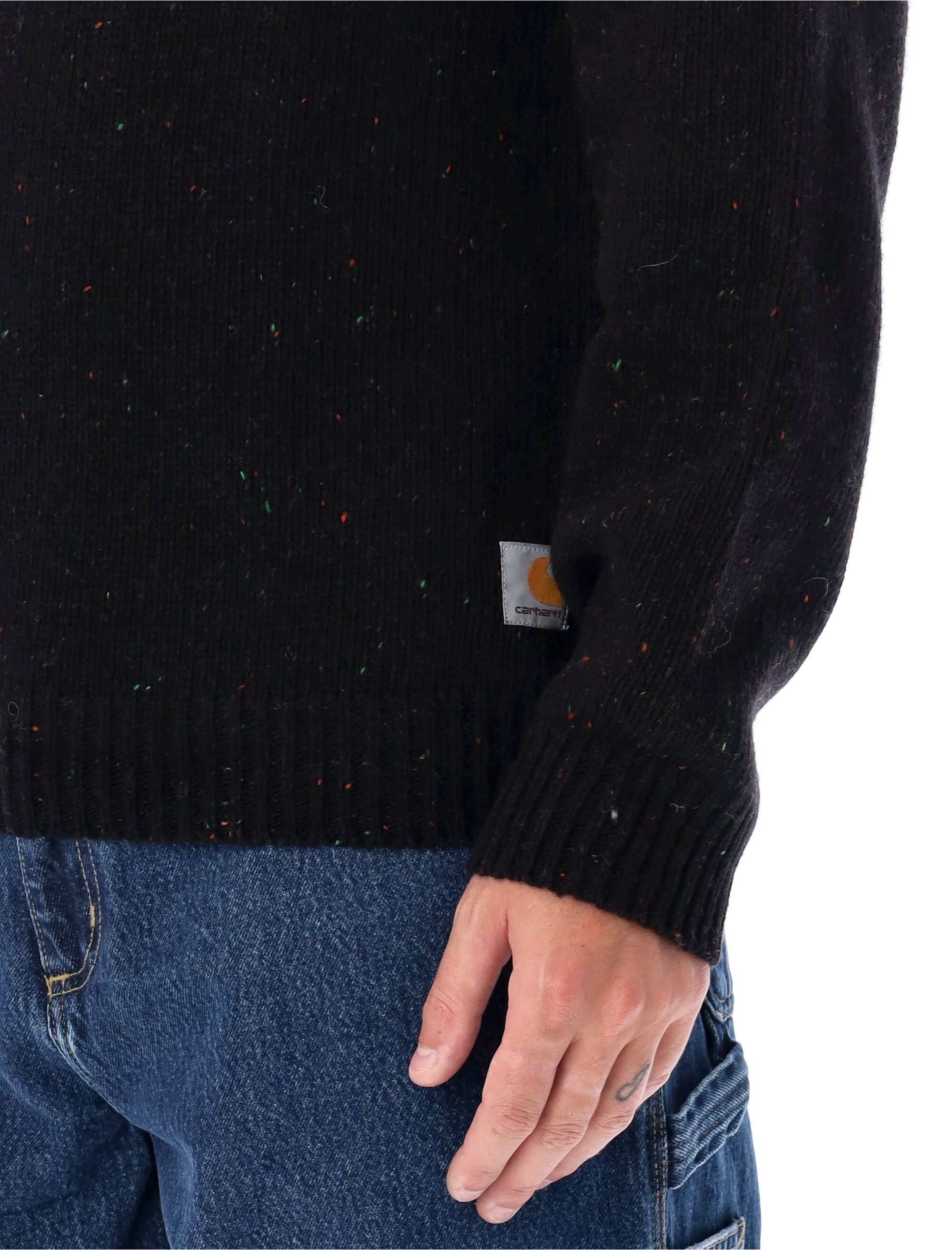 Carhartt WIP Anglistic wool blend sweater Black