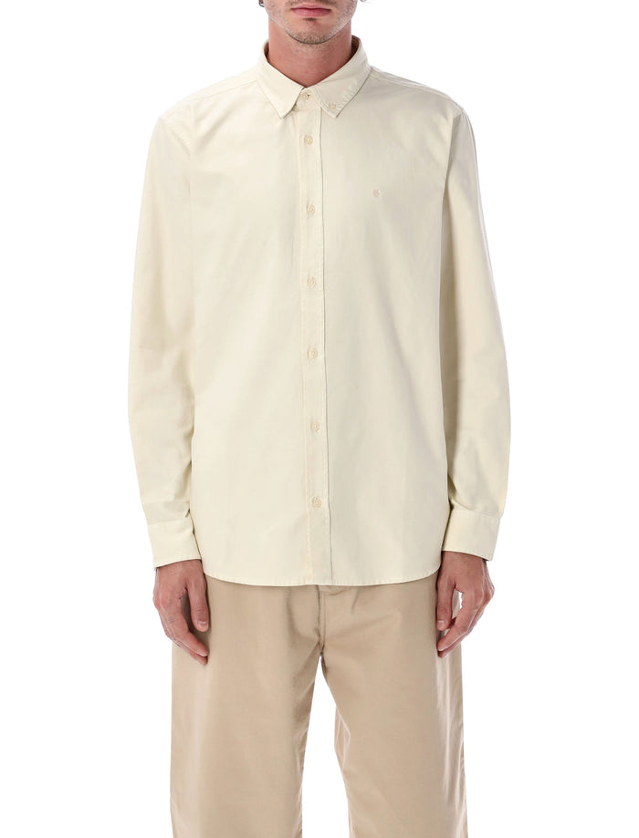 Carhartt WIP Bolton Oxford Shirt Salt Cotton 6.8 Oz