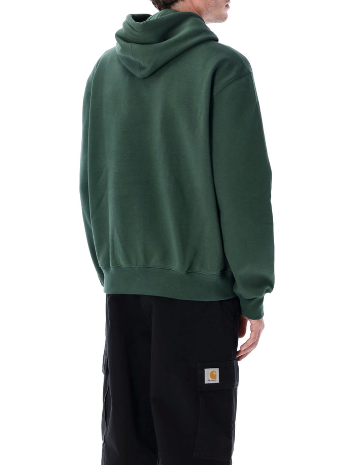 Carhartt WIP hooded sweatshirt with embroidered logo Sycamore Tree Cotton