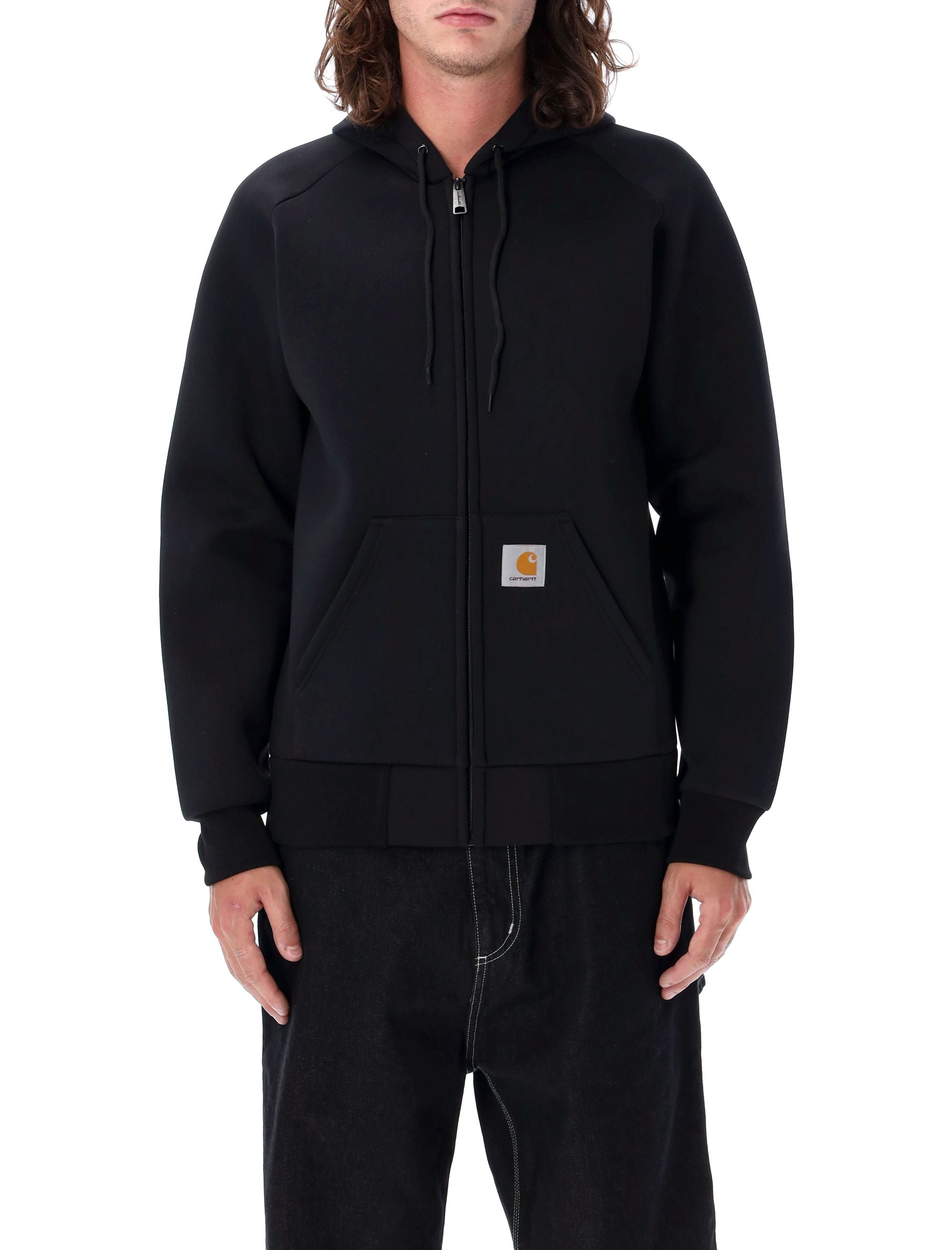 Car-Lux Hooded Jacket Black Polyester