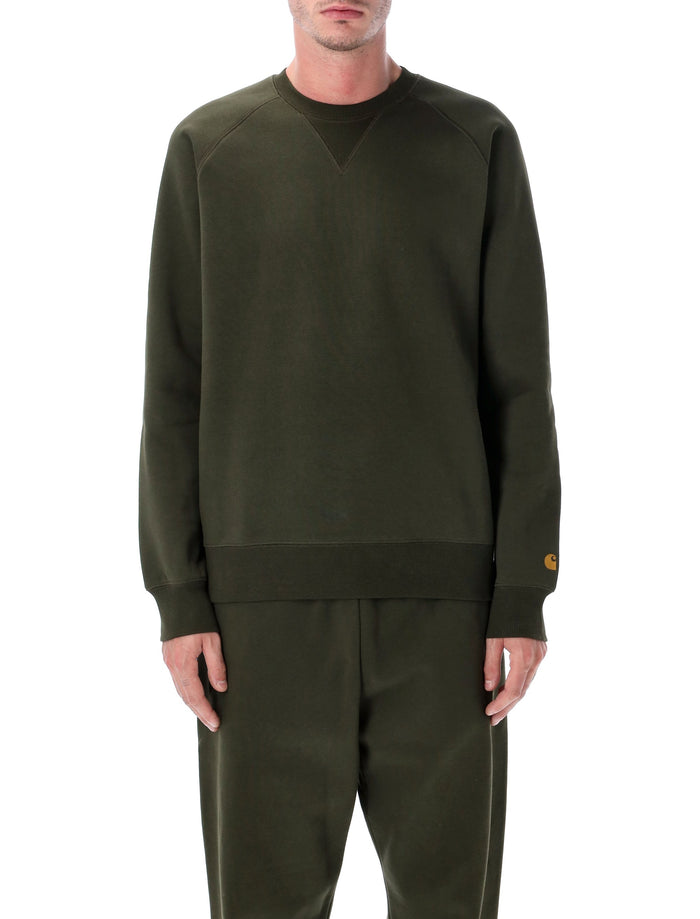 Chase Sweatshirt Olive Cotton