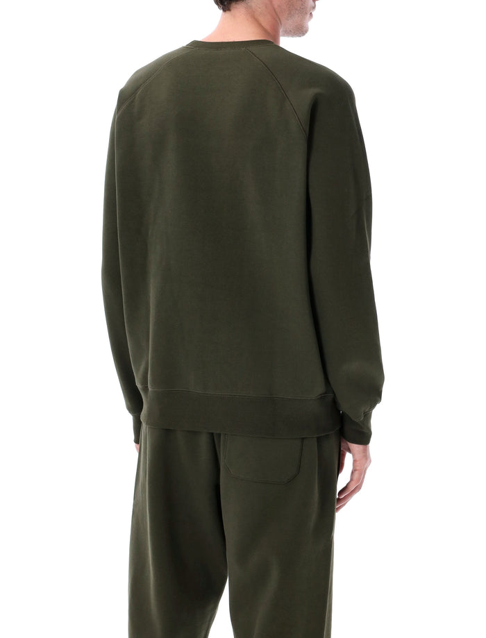 Chase Sweatshirt Olive Cotton