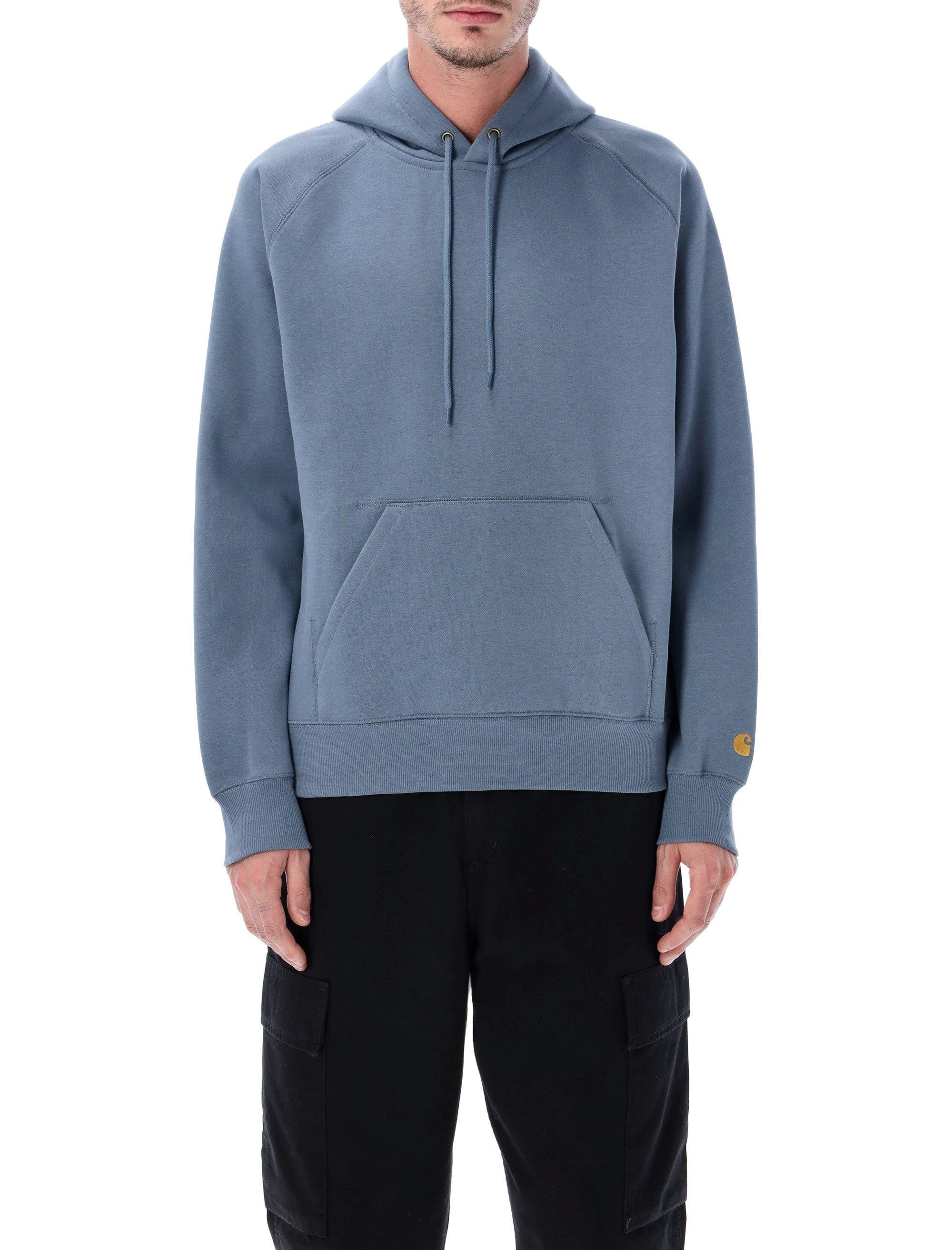 Carhartt WIP Chase hoodie with embroidered logo Angelite Cotton Sweatshirt