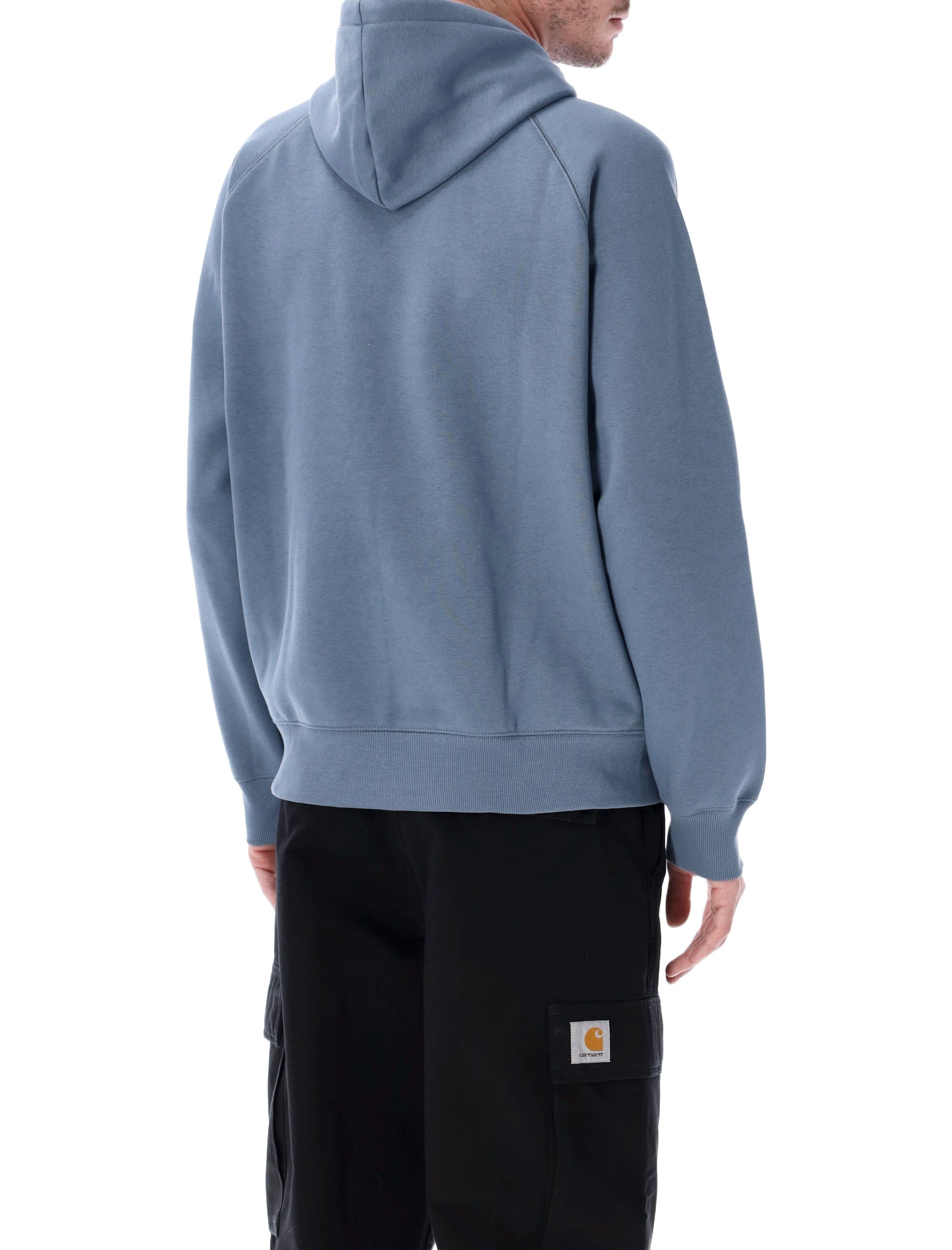 Carhartt WIP Chase hoodie with embroidered logo Angelite Cotton Sweatshirt