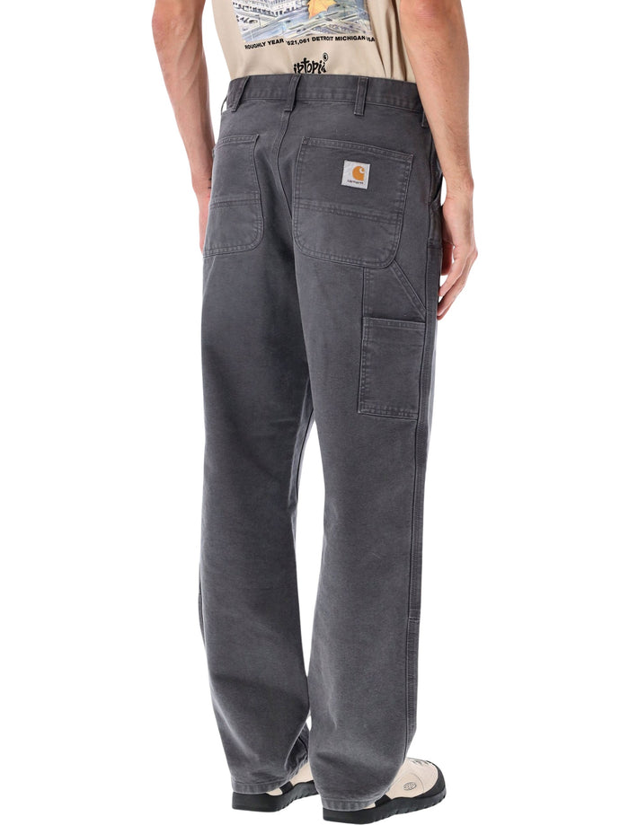 Carhartt WIP Double Knee Pants in Dearborn canvas Graphite Jean