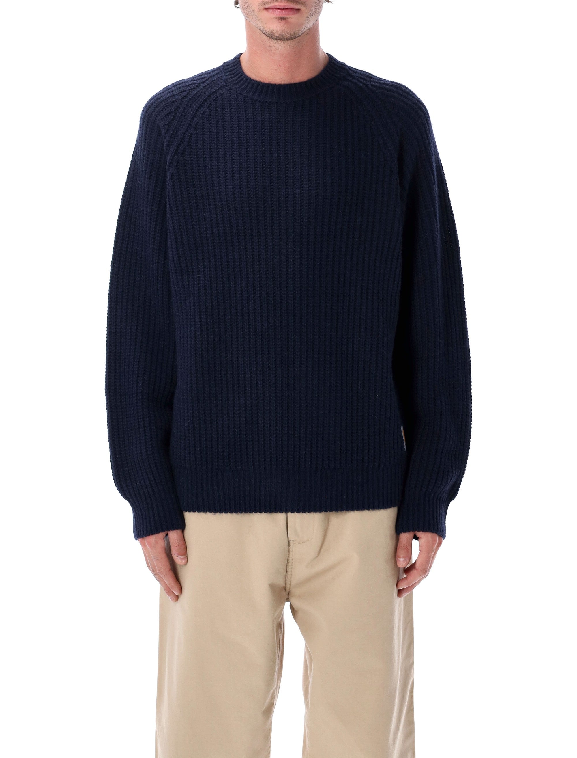 Carhartt WIP Firth sweater with raglan sleeves Dark Navy Acrylic