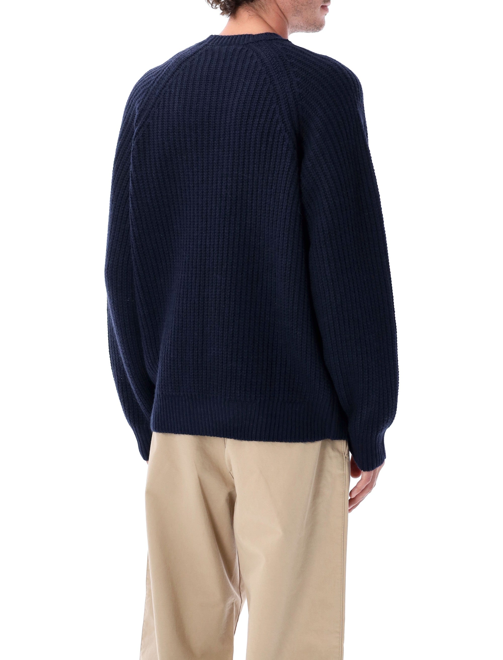 Carhartt WIP Firth sweater with raglan sleeves Dark Navy Acrylic