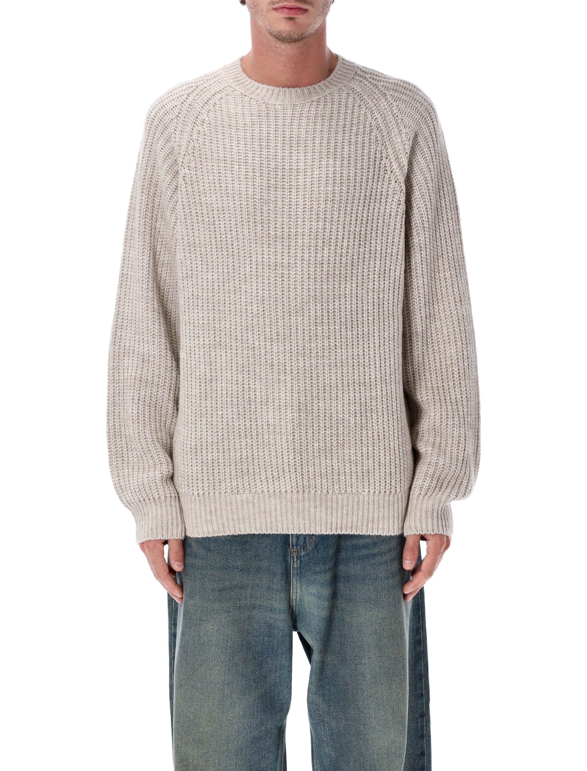 Carhartt Wip Firth Sweater With Raglan Sleeves Fleur De Sel Acrylic