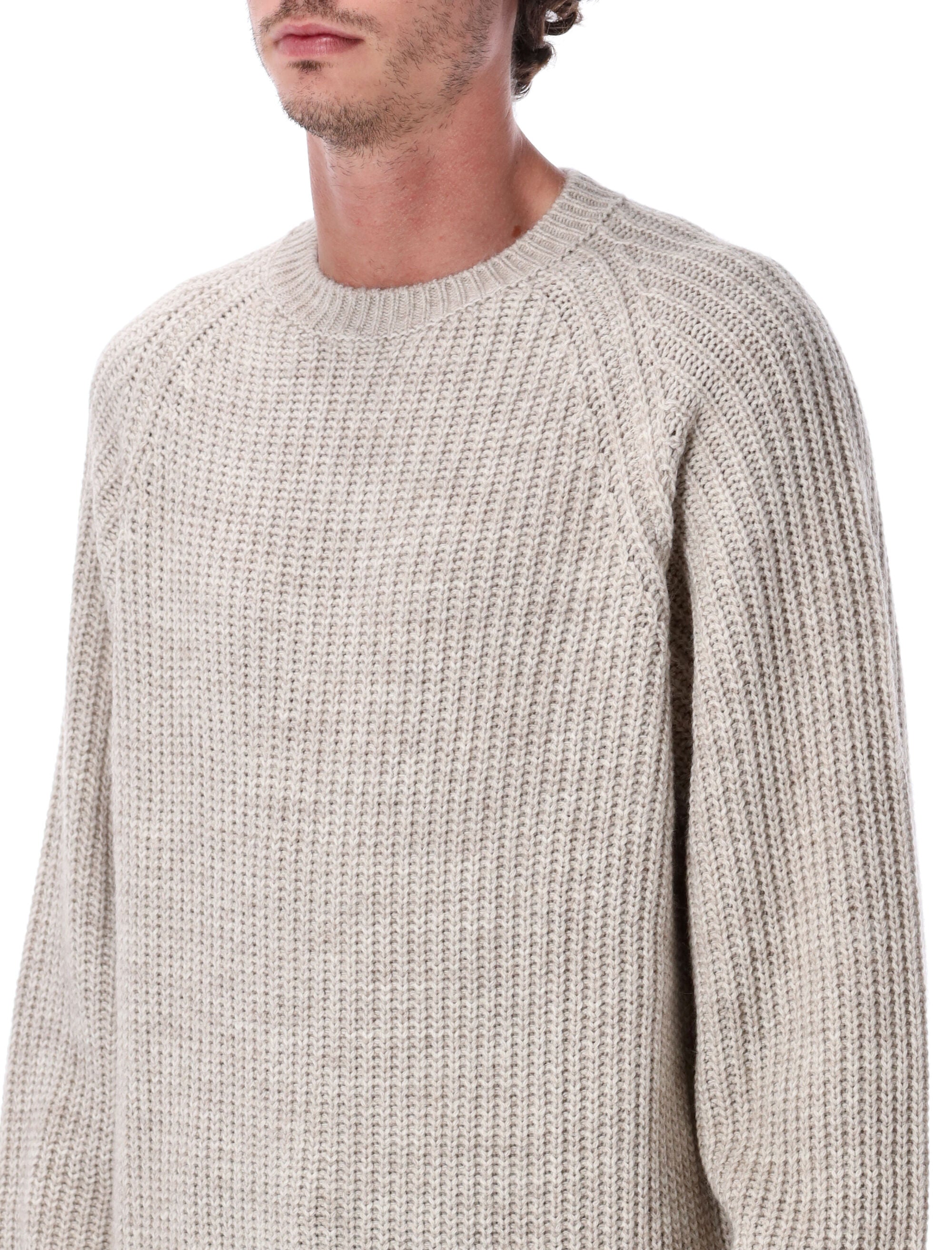 Carhartt Wip Firth Sweater With Raglan Sleeves Fleur De Sel Acrylic