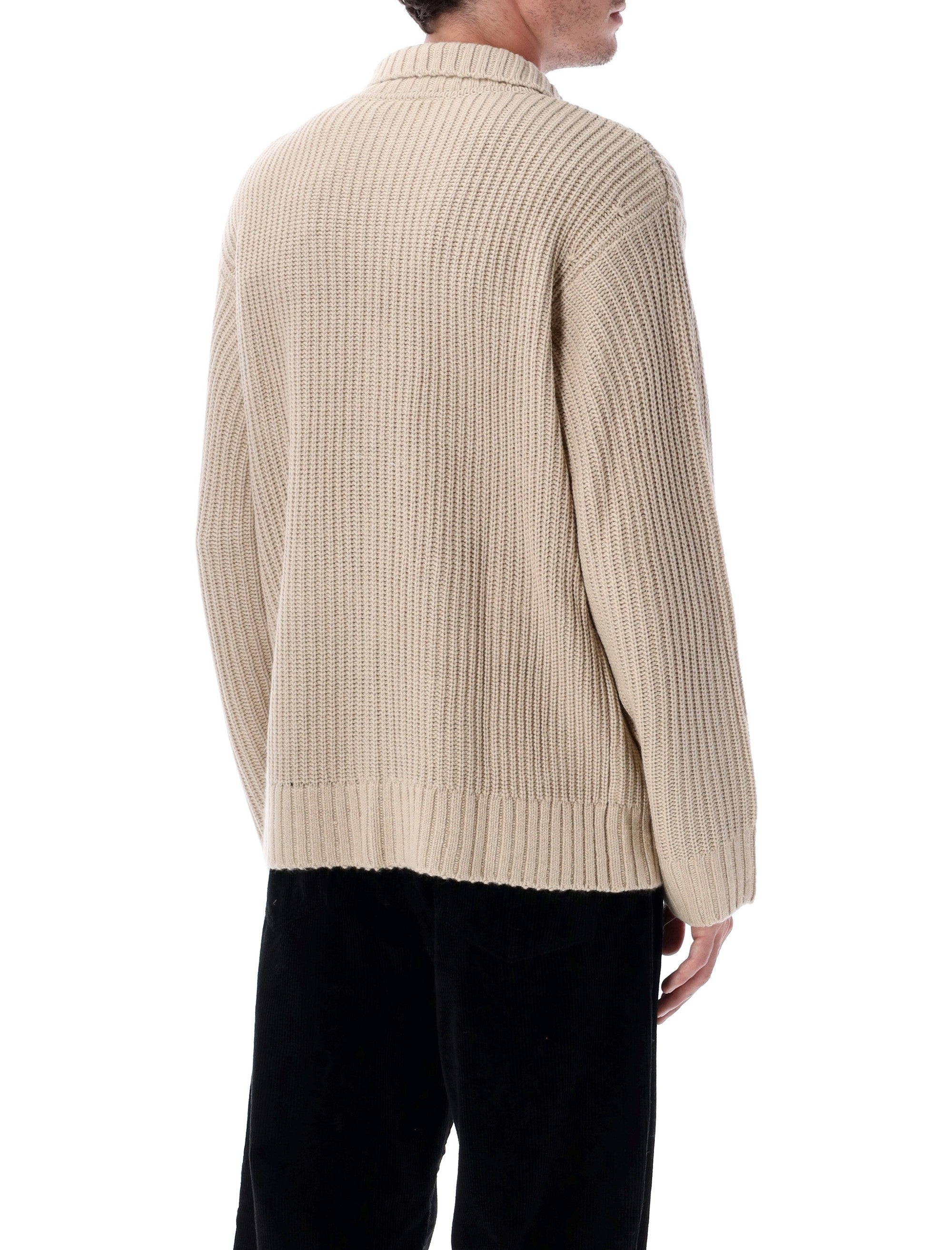 Carhartt WIP Chore Knit cardigan jacket Fleur De Sel Acrylic