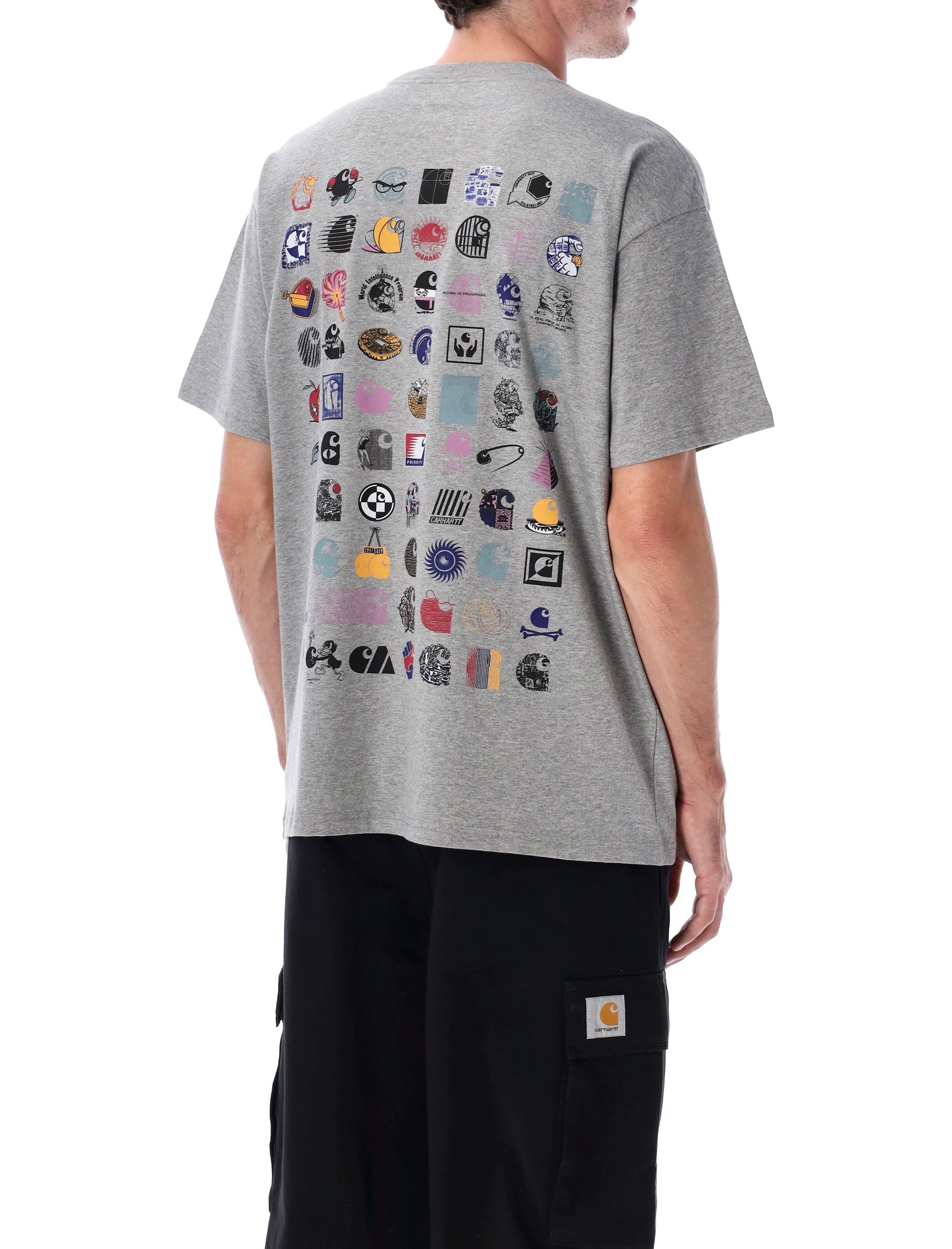 Carhartt WIP S-S C Logo Archive T-Shirt Grey Heather Tshirt