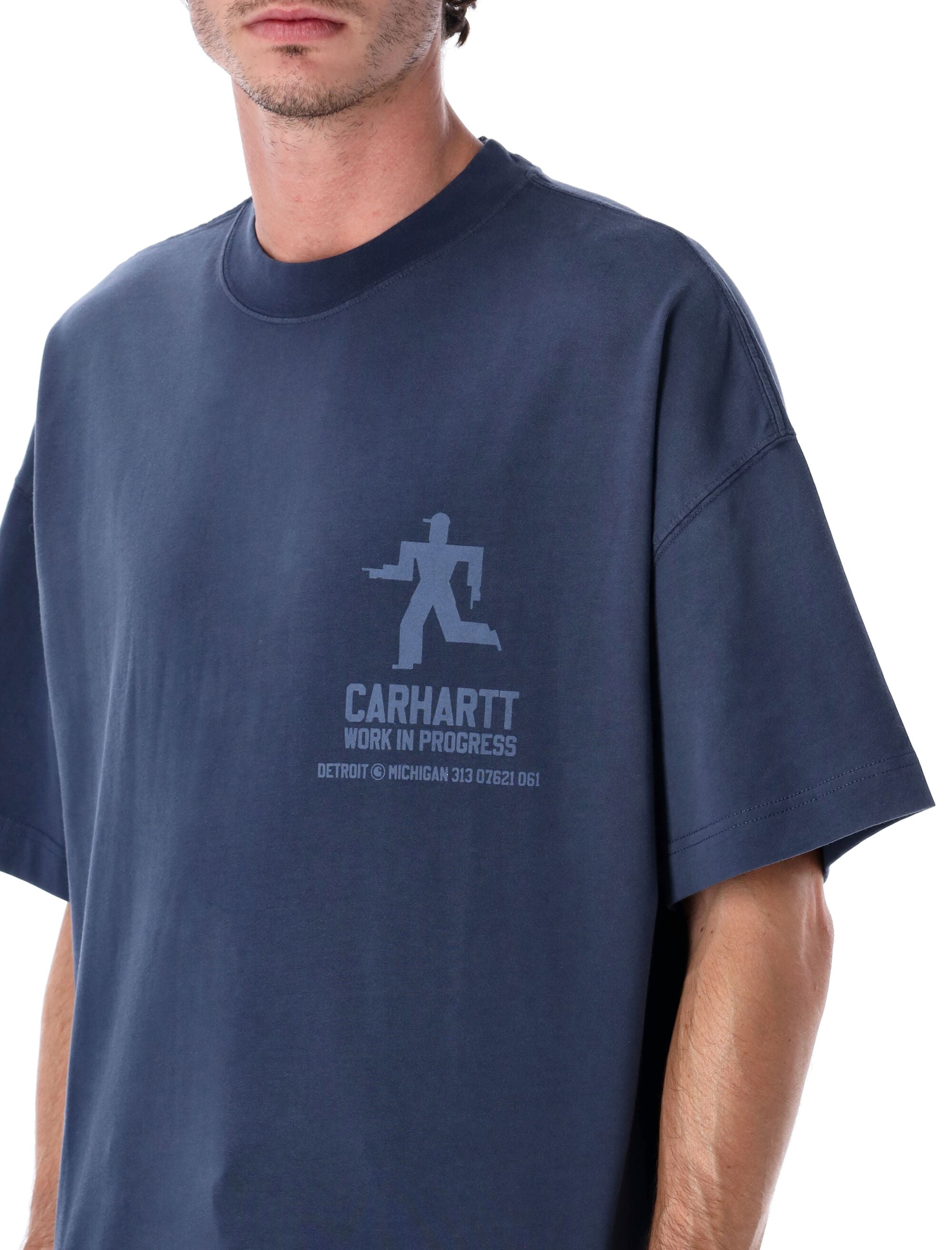 Carhartt WIP Distance organic cotton T-shirt with graphic prints Jupiter