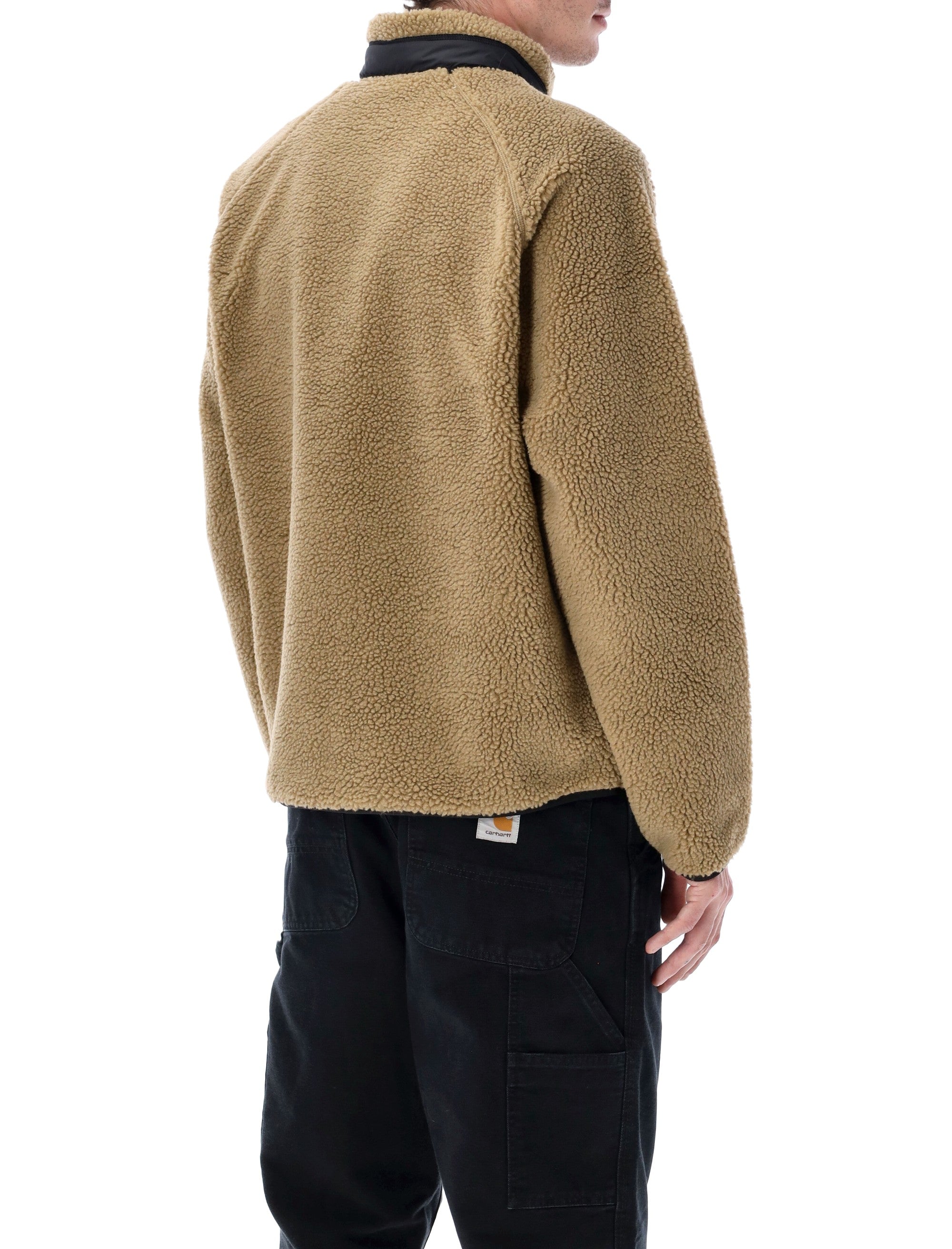Carhartt Wip Prentis Liner Fleece Jacket Leather Polyester Fleeces