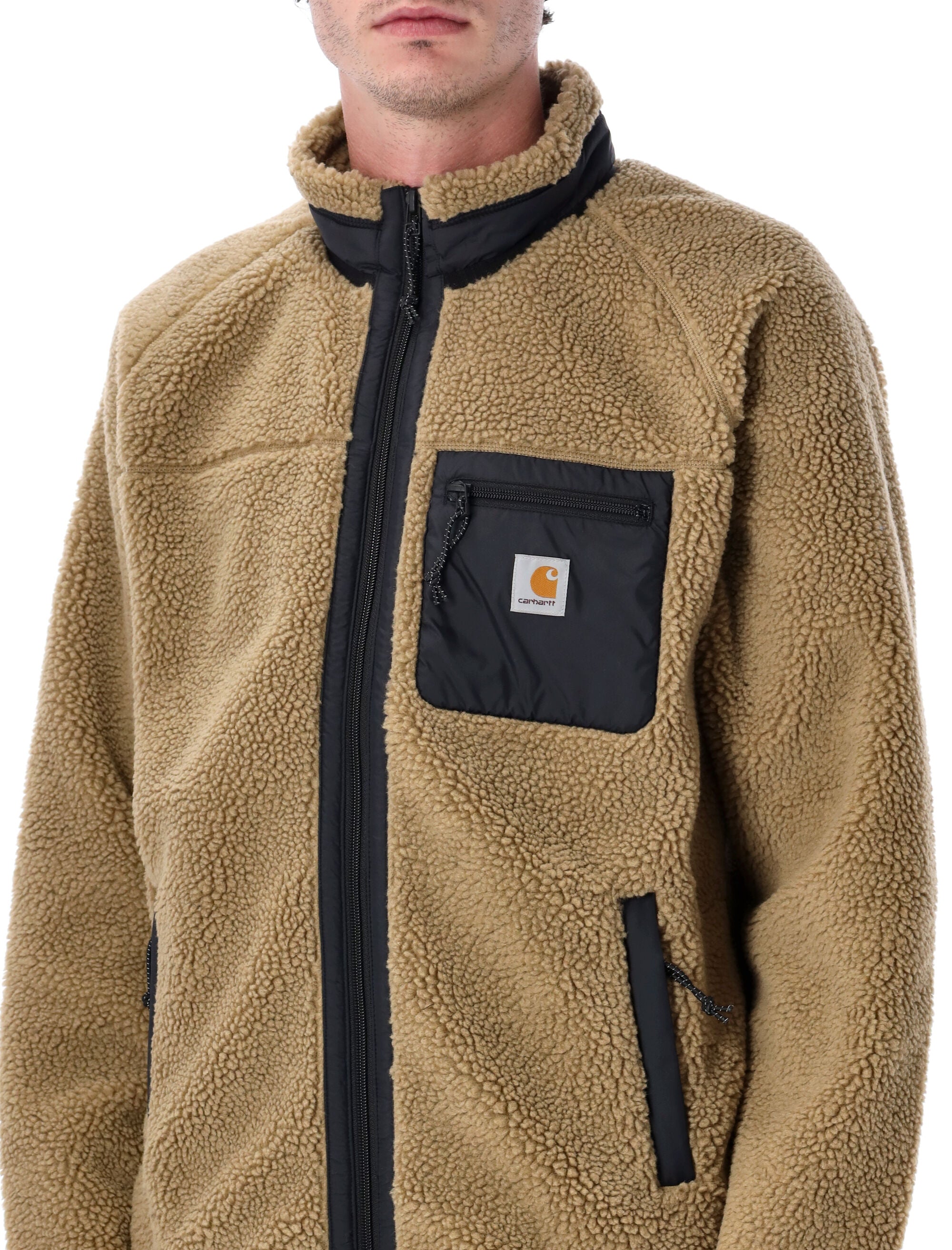 Carhartt Wip Prentis Liner Fleece Jacket Leather Polyester Fleeces