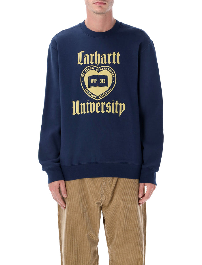 Carhartt WIP Schooling graphic sweatshirt Jupiter Cotton
