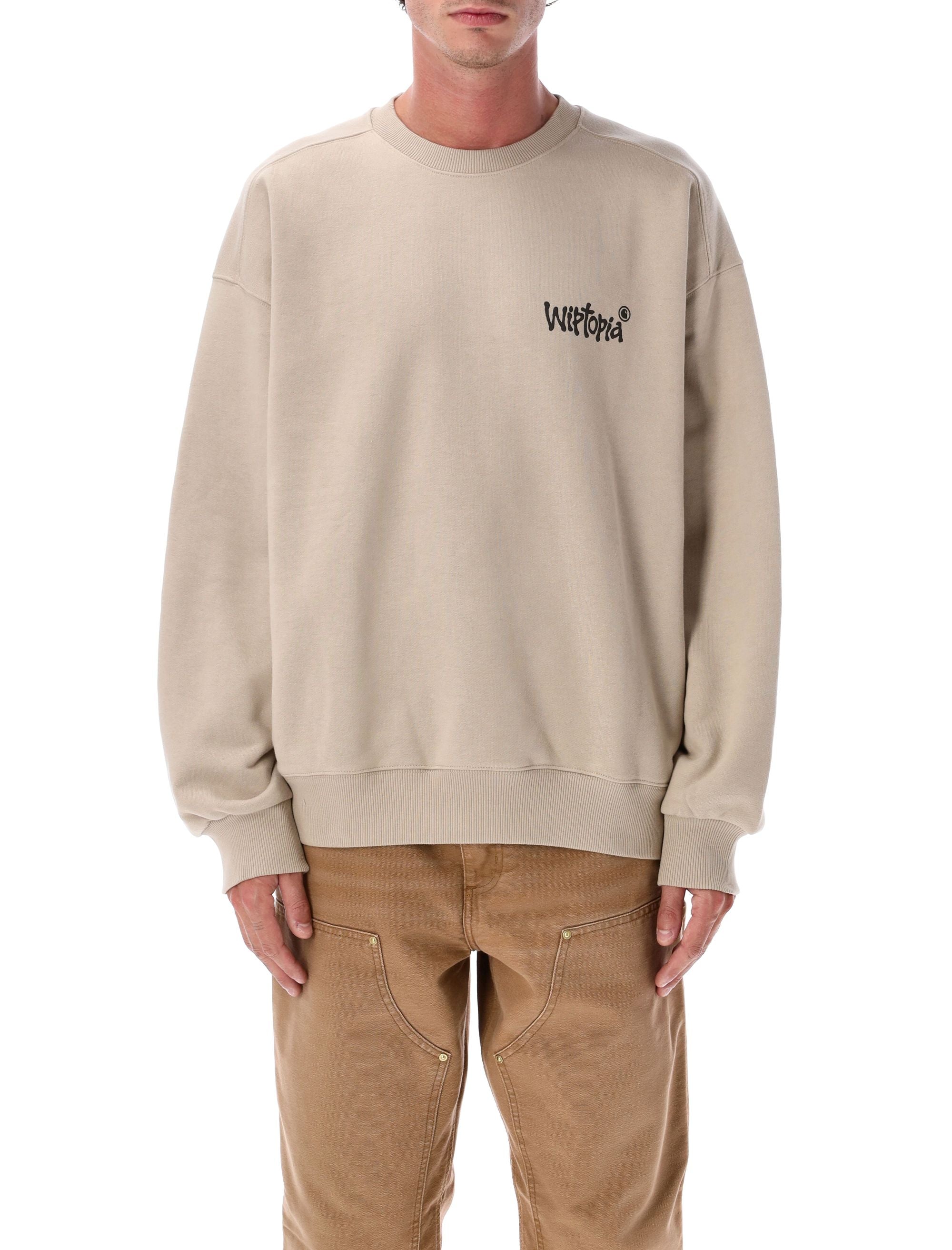 Black Wiptopia sweatshirt with Carhartt WIP graphic print Wall Cotton