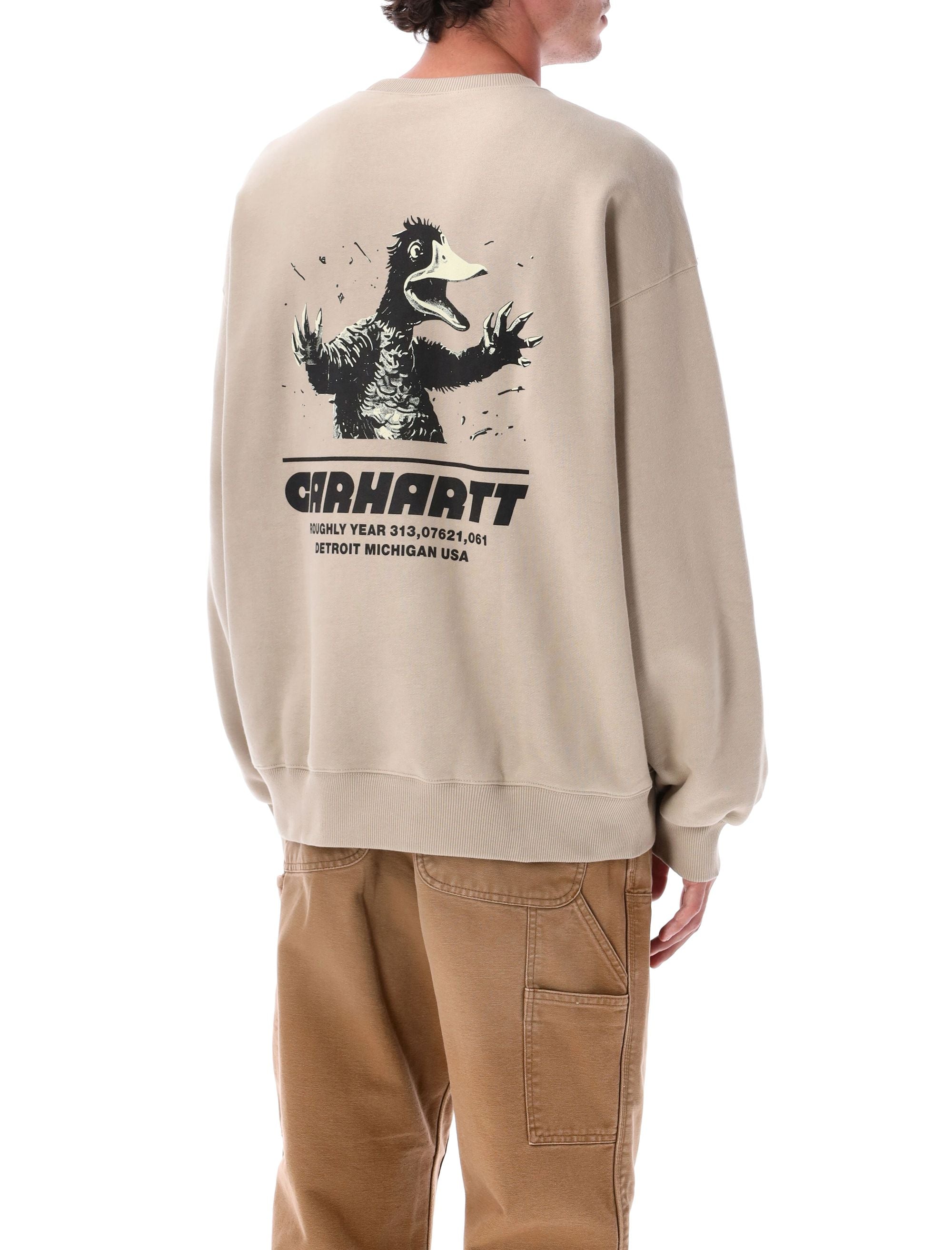 Black Wiptopia sweatshirt with Carhartt WIP graphic print Wall Cotton