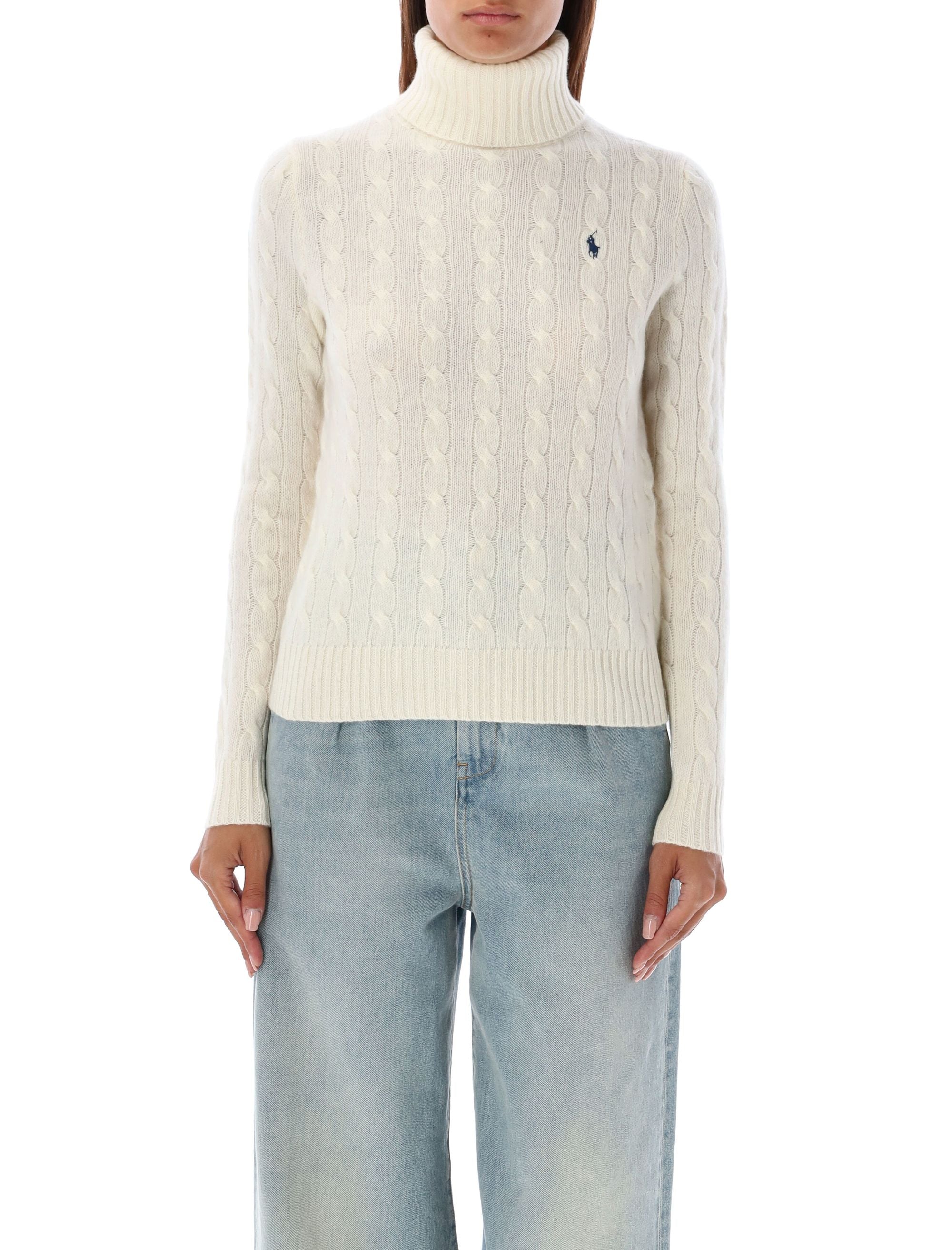 Polo Ralph Lauren wool and cashmere cable-knit turtleneck Authentic Cream Sweater