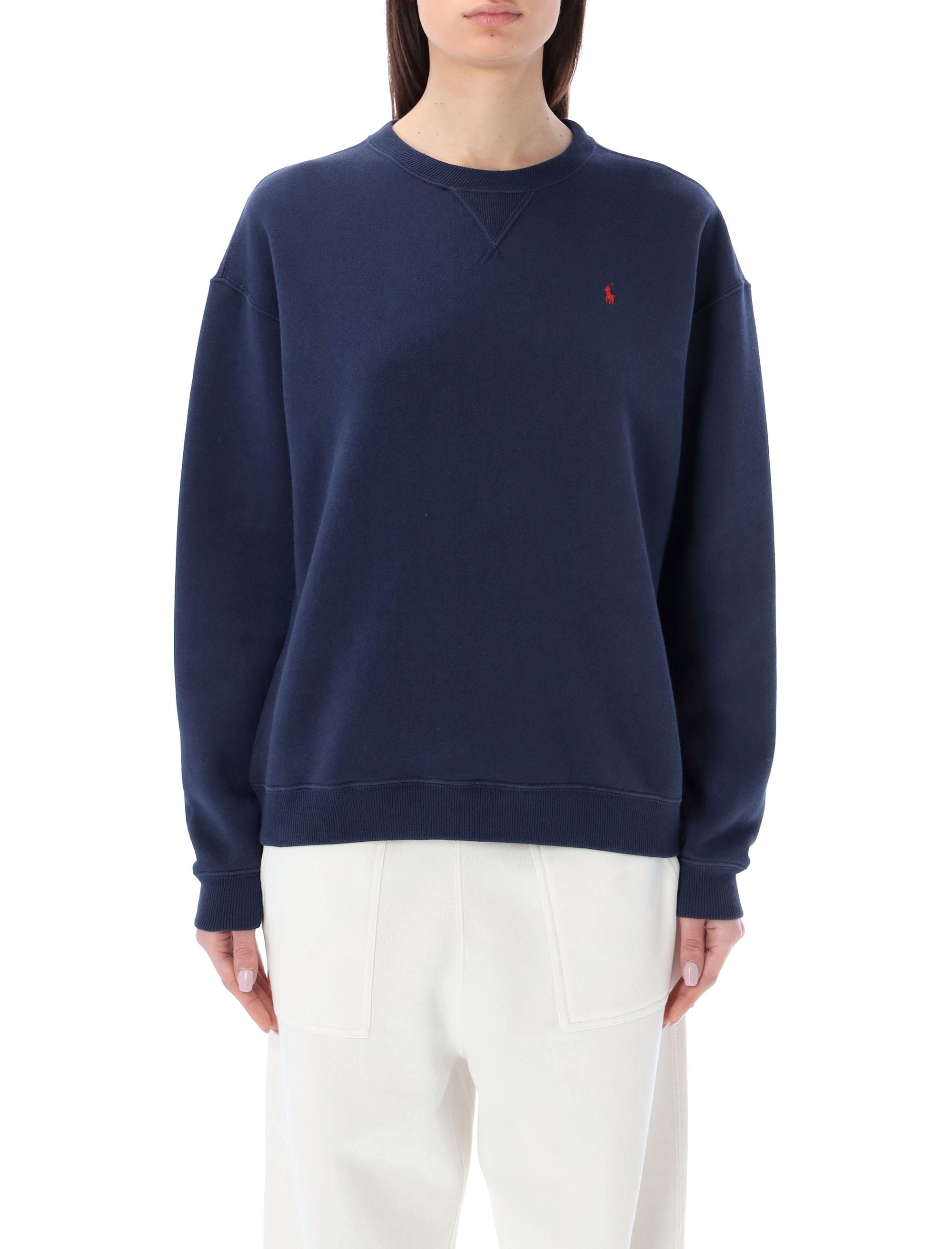 Classic Pony crewneck Cruise Navy Cotton Sweatshirt
