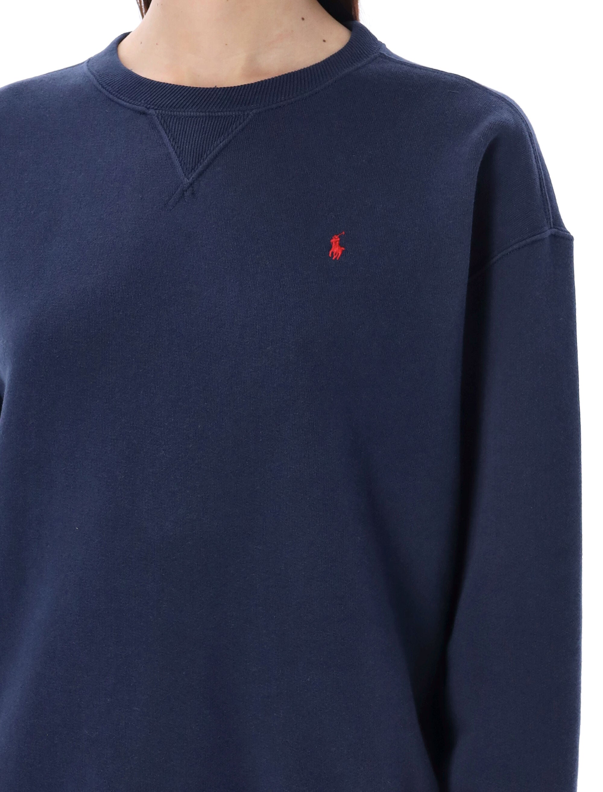 Classic Pony crewneck Cruise Navy Cotton Sweatshirt