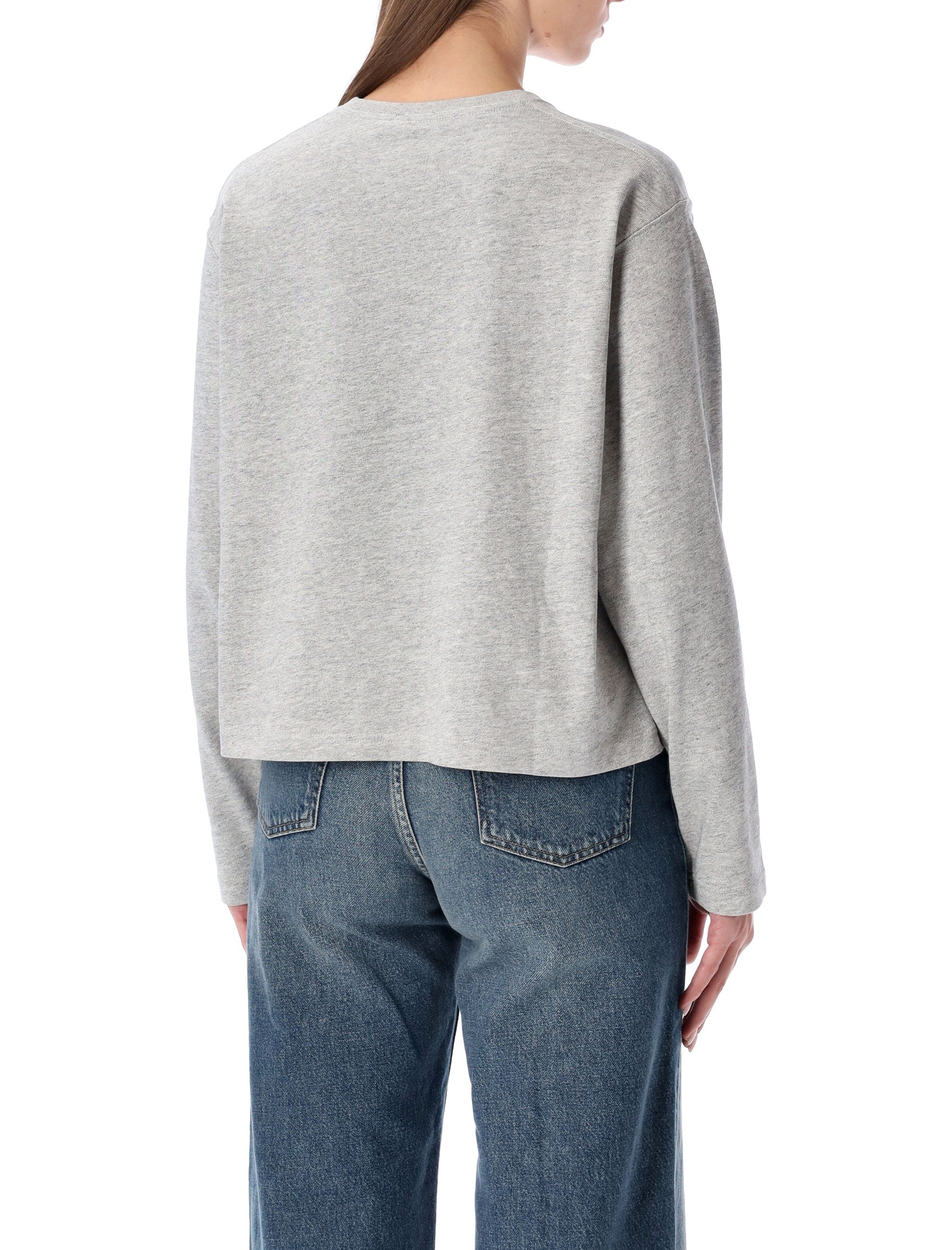 Polo Ralph Lauren Cotton Long Sleeves T-Shirt Cobblestone Heater Grey