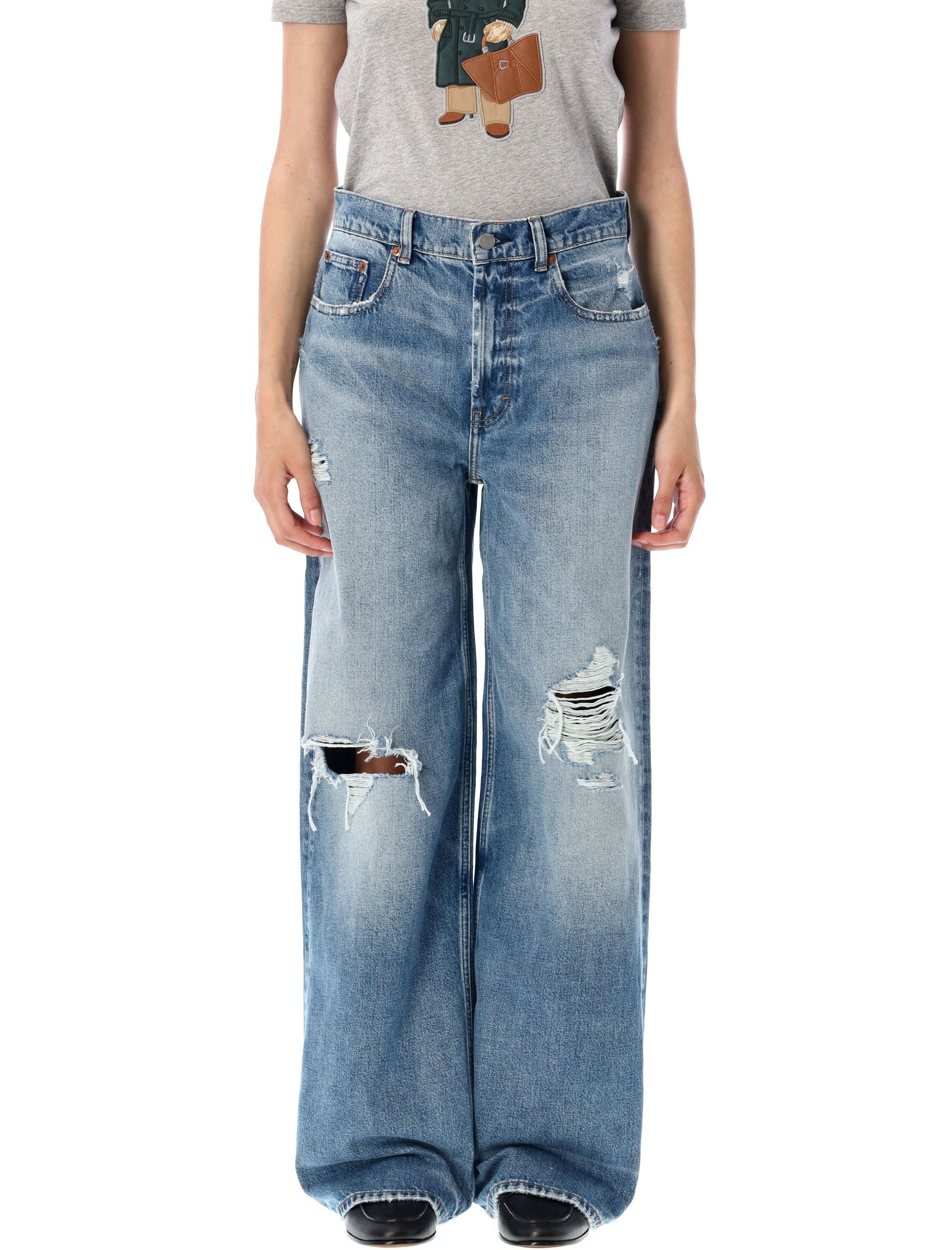 Broken denim jeans Matalia Blue Wash Cotton
