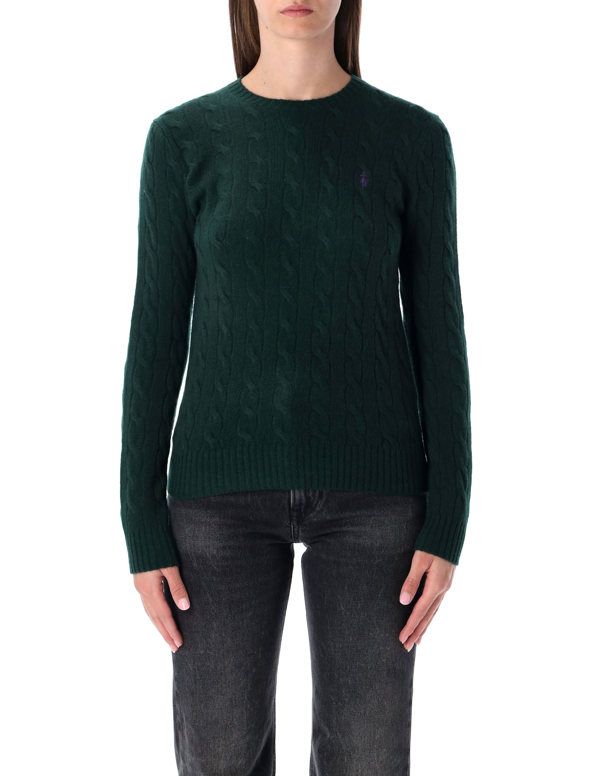Polo Ralph Lauren Wool and Cashmere Cable Knit Sweater College Green