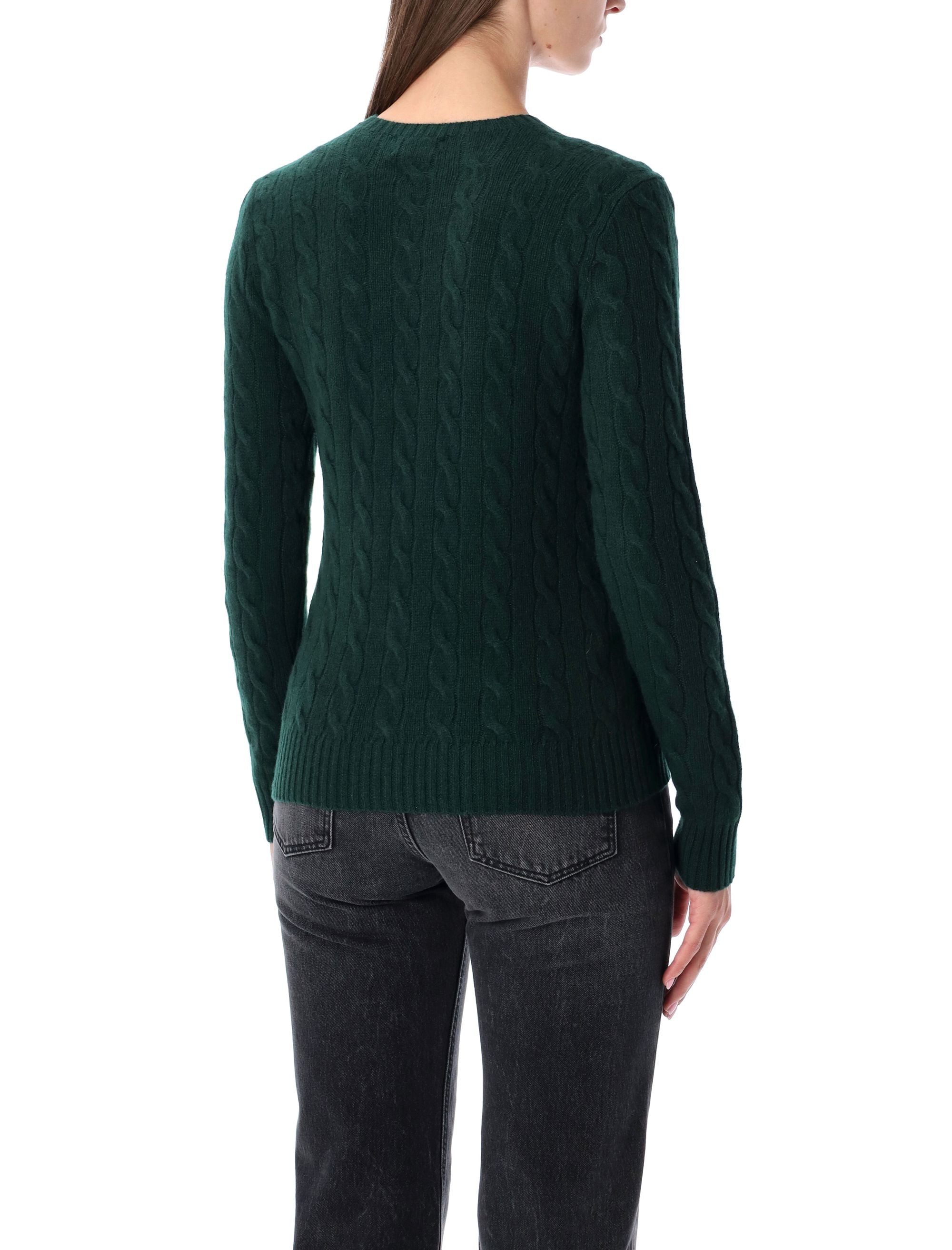 Polo Ralph Lauren Wool and Cashmere Cable Knit Sweater College Green