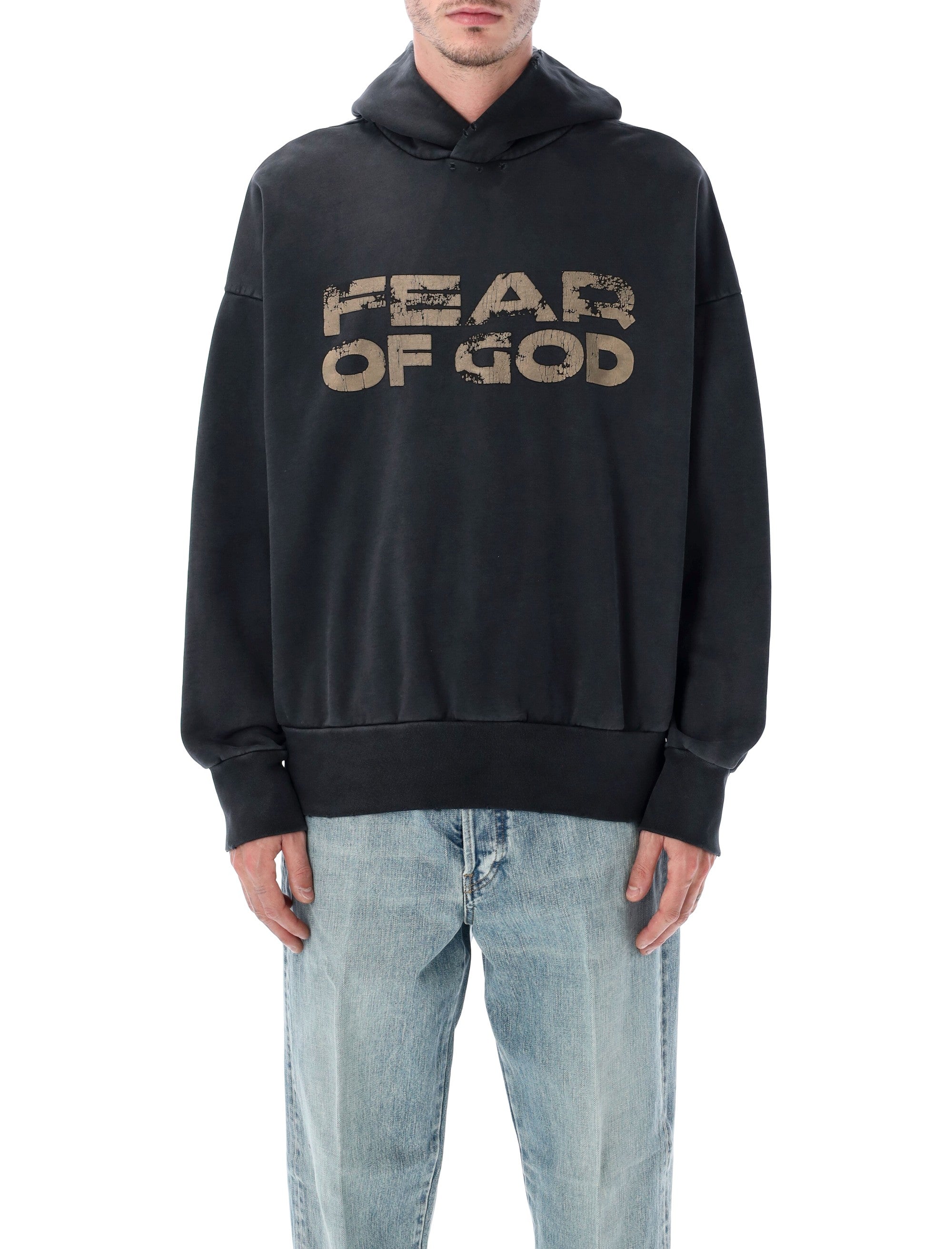 Fear of God black cotton hoodie Sweatshirt