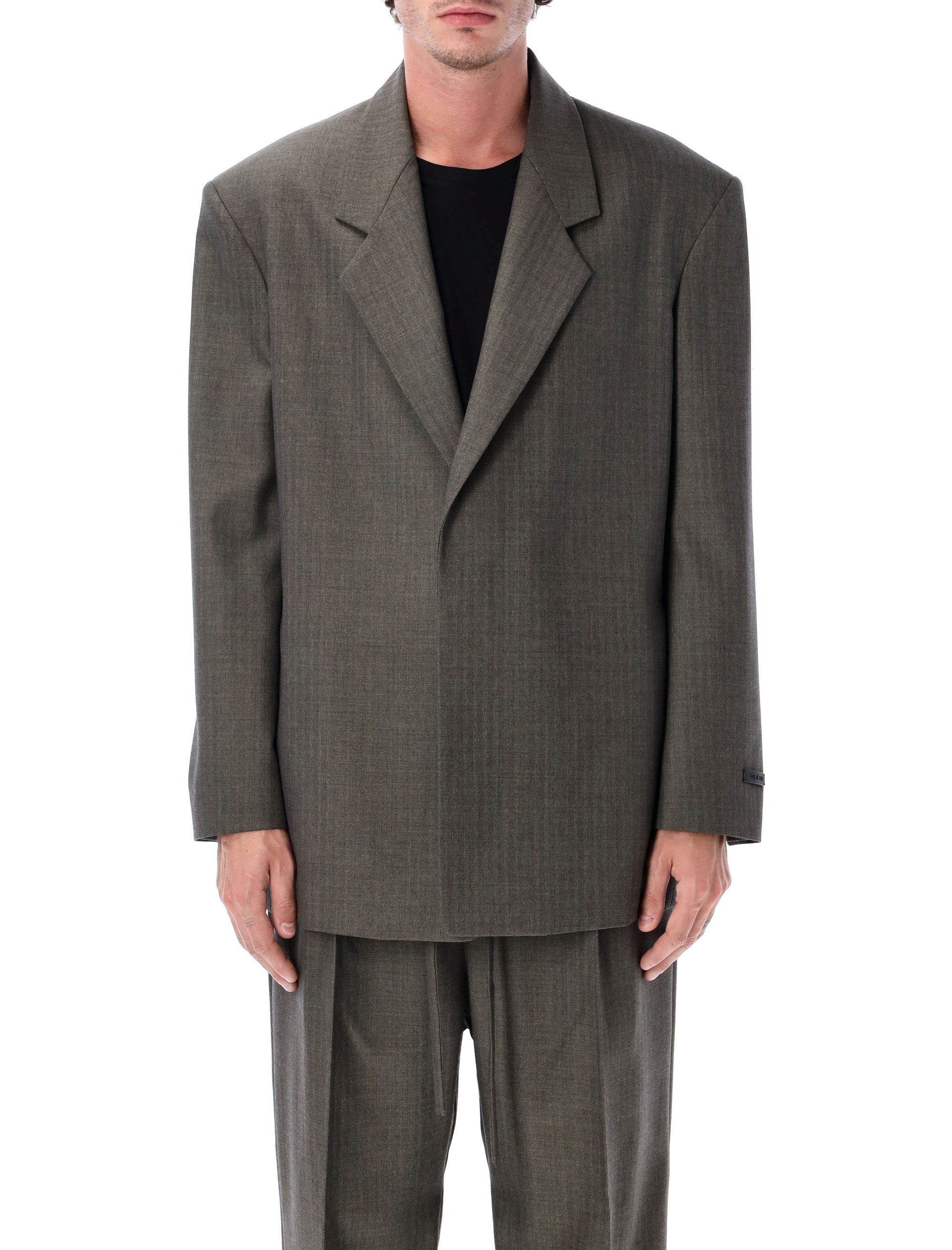Fear of God chevron wool single-breasted blazer Iron Virgin Lining