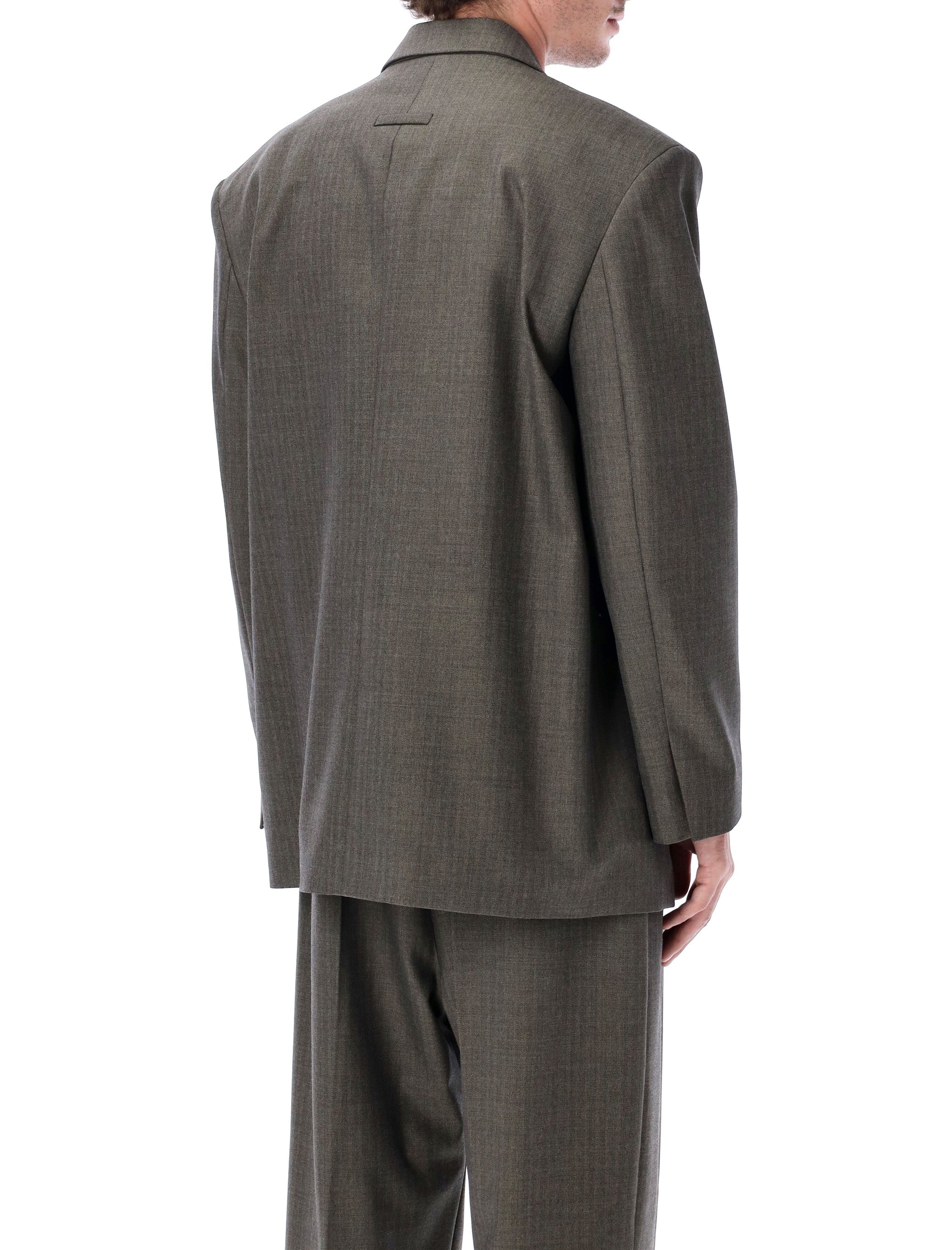 Fear of God chevron wool single-breasted blazer Iron Virgin Lining