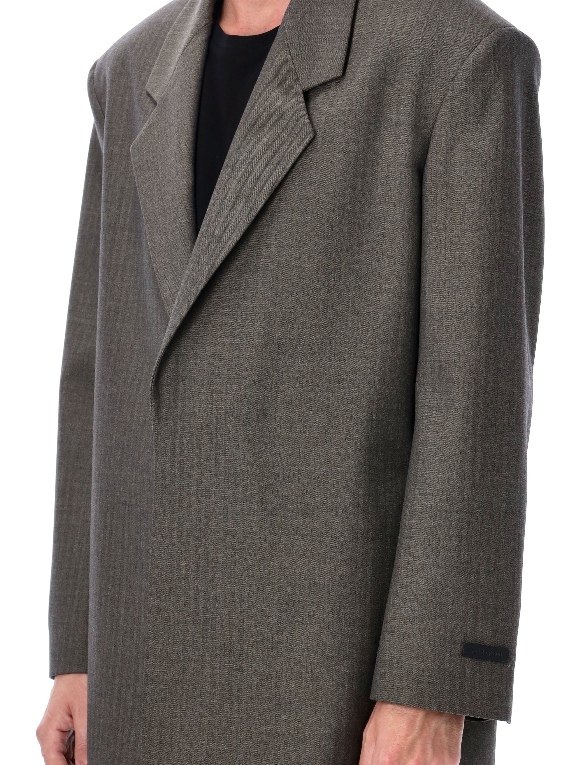 Fear of God chevron wool single-breasted blazer Iron Virgin Lining