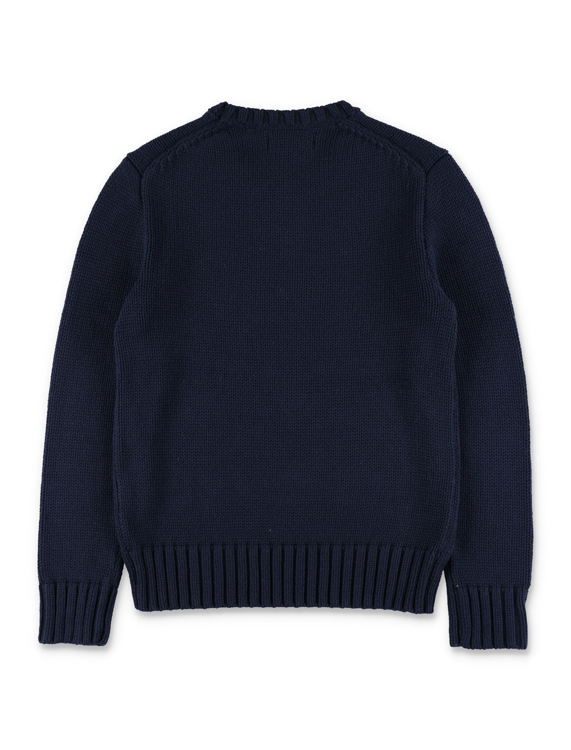 Kid - Flag knit Navy Cotton Sweater