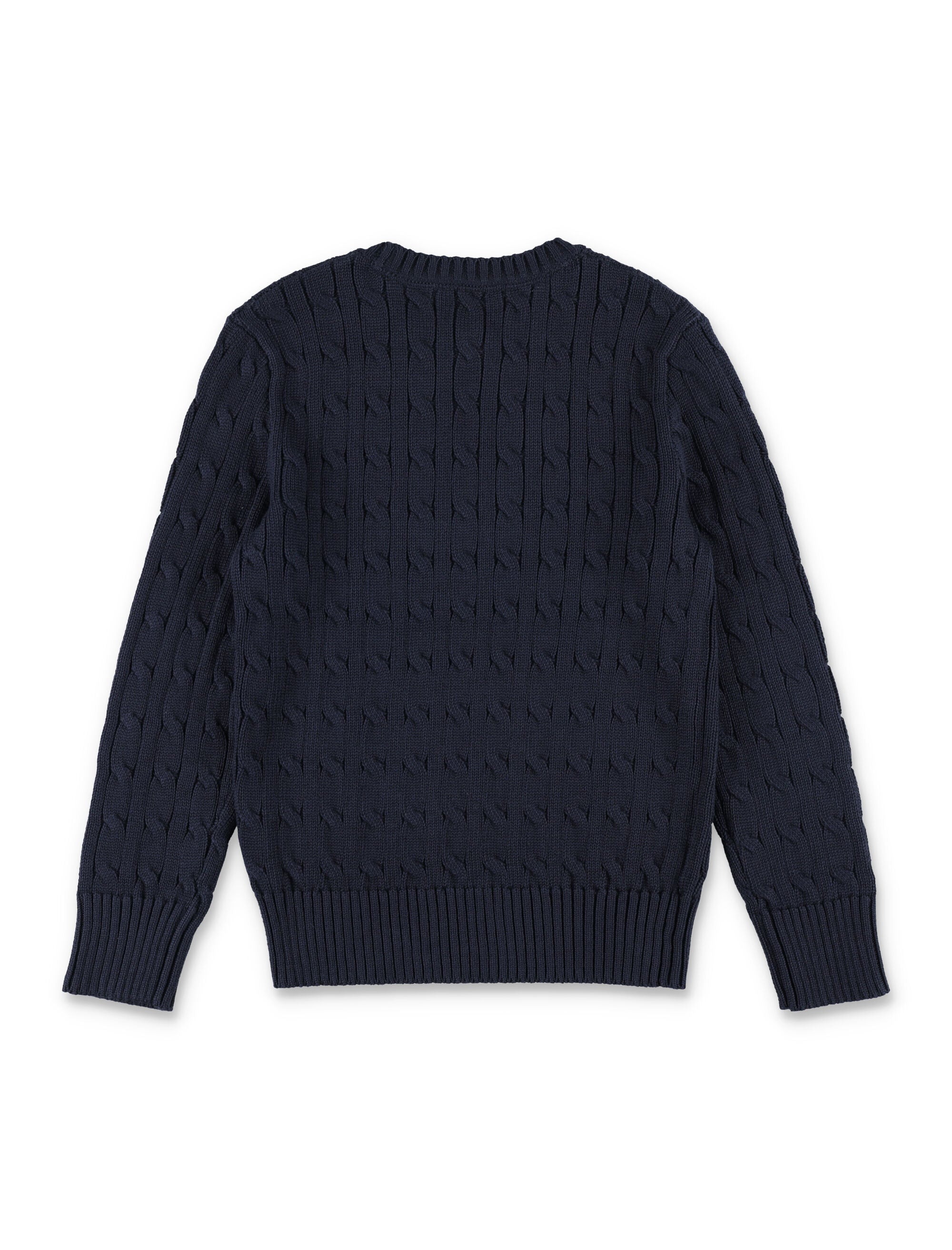 Kid - Cable-knit cotton jumper Navy Sweater