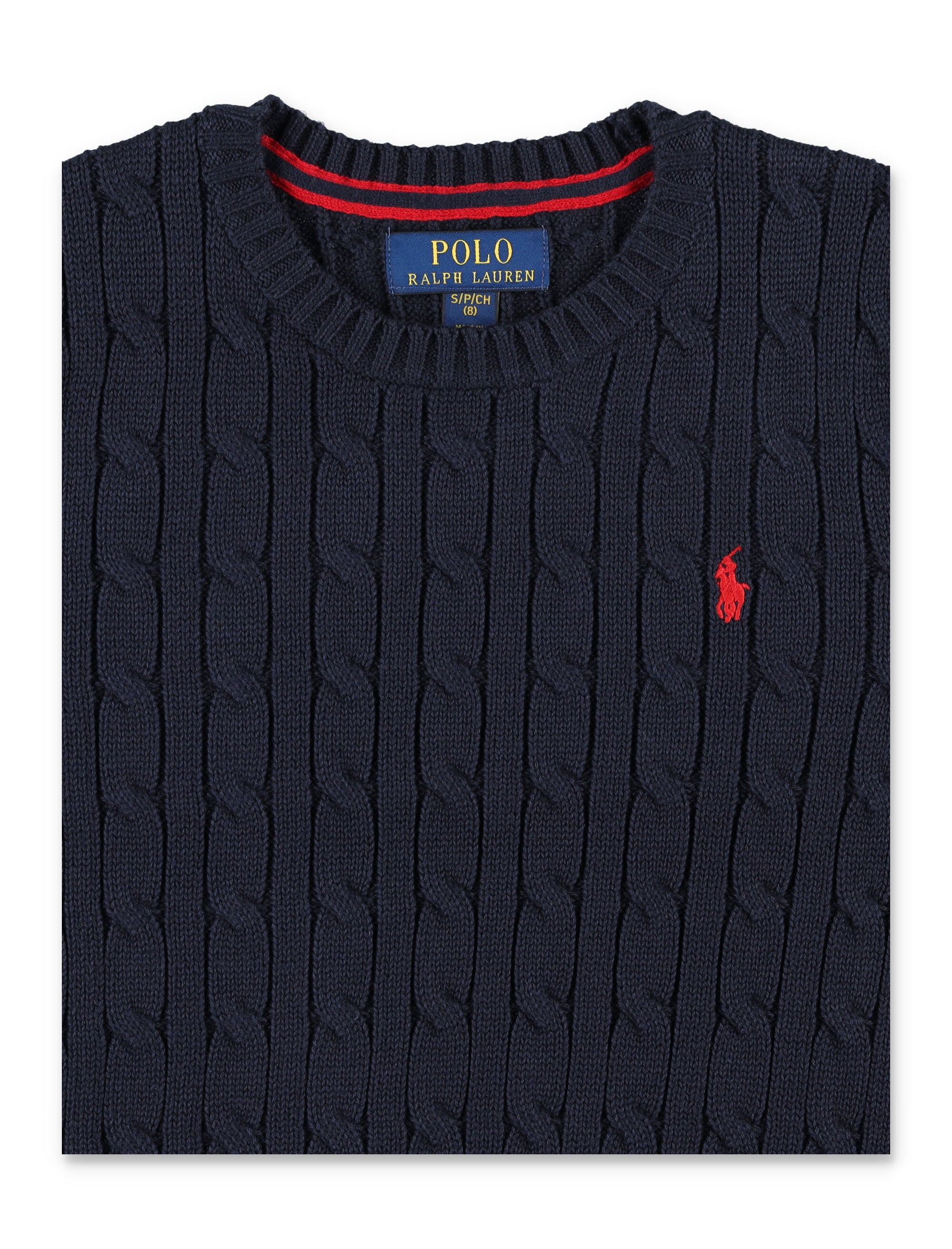 Kid - Cable-knit cotton jumper Navy Sweater