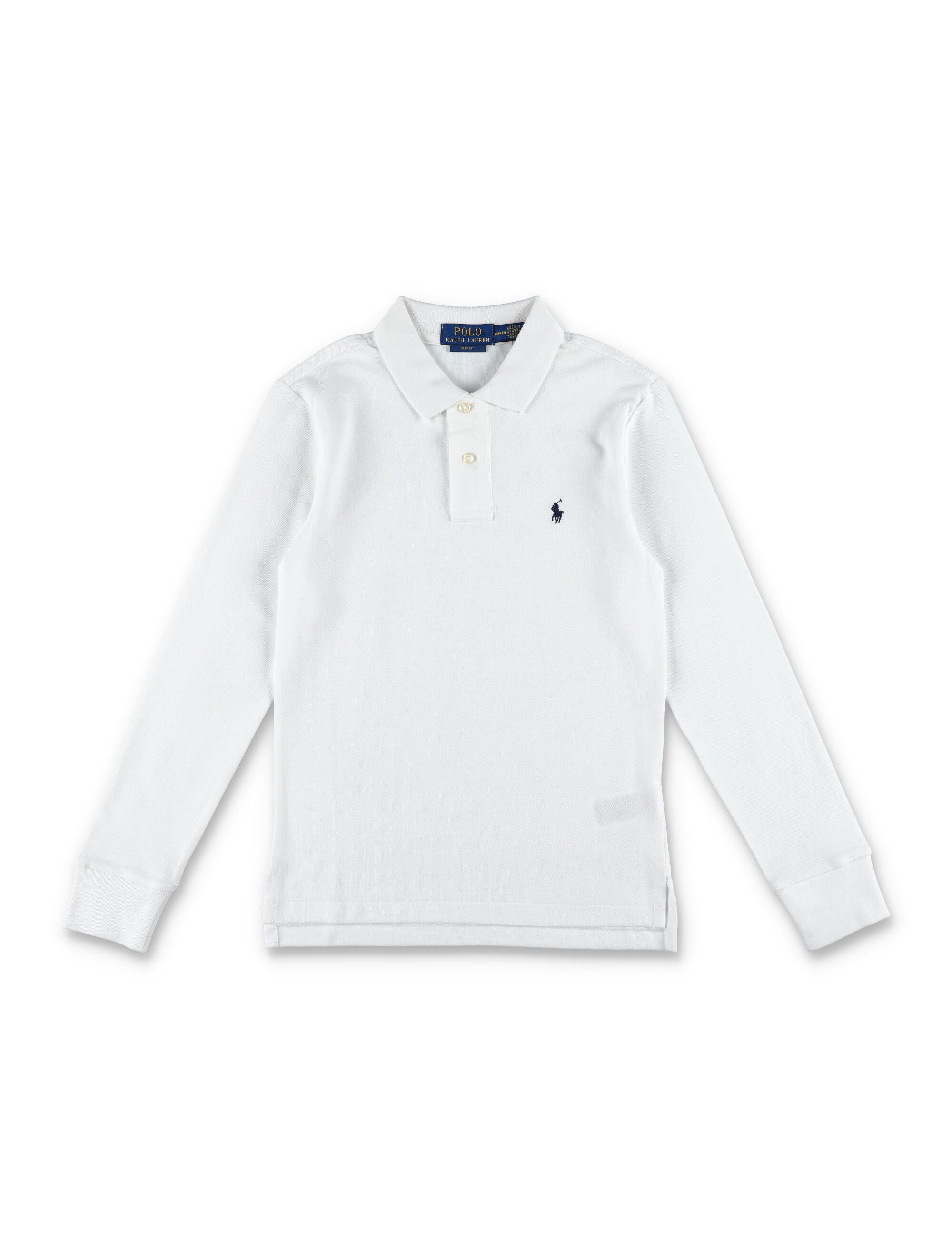 Kid - Classic long sleeves polo White Cotton Tshirt