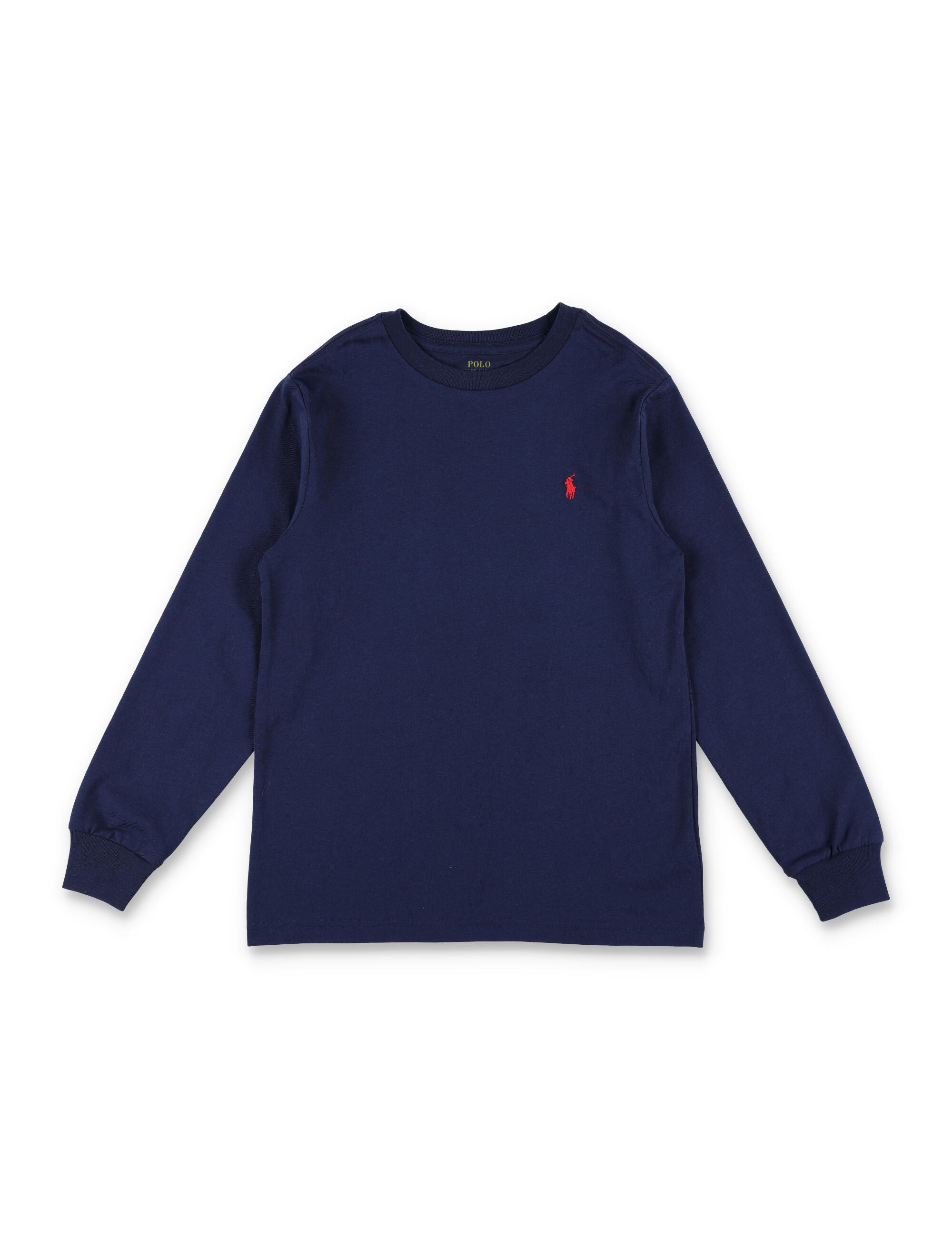 Polo Ralph Lauren Kid cotton long sleeve t-shirt Navy Tshirt