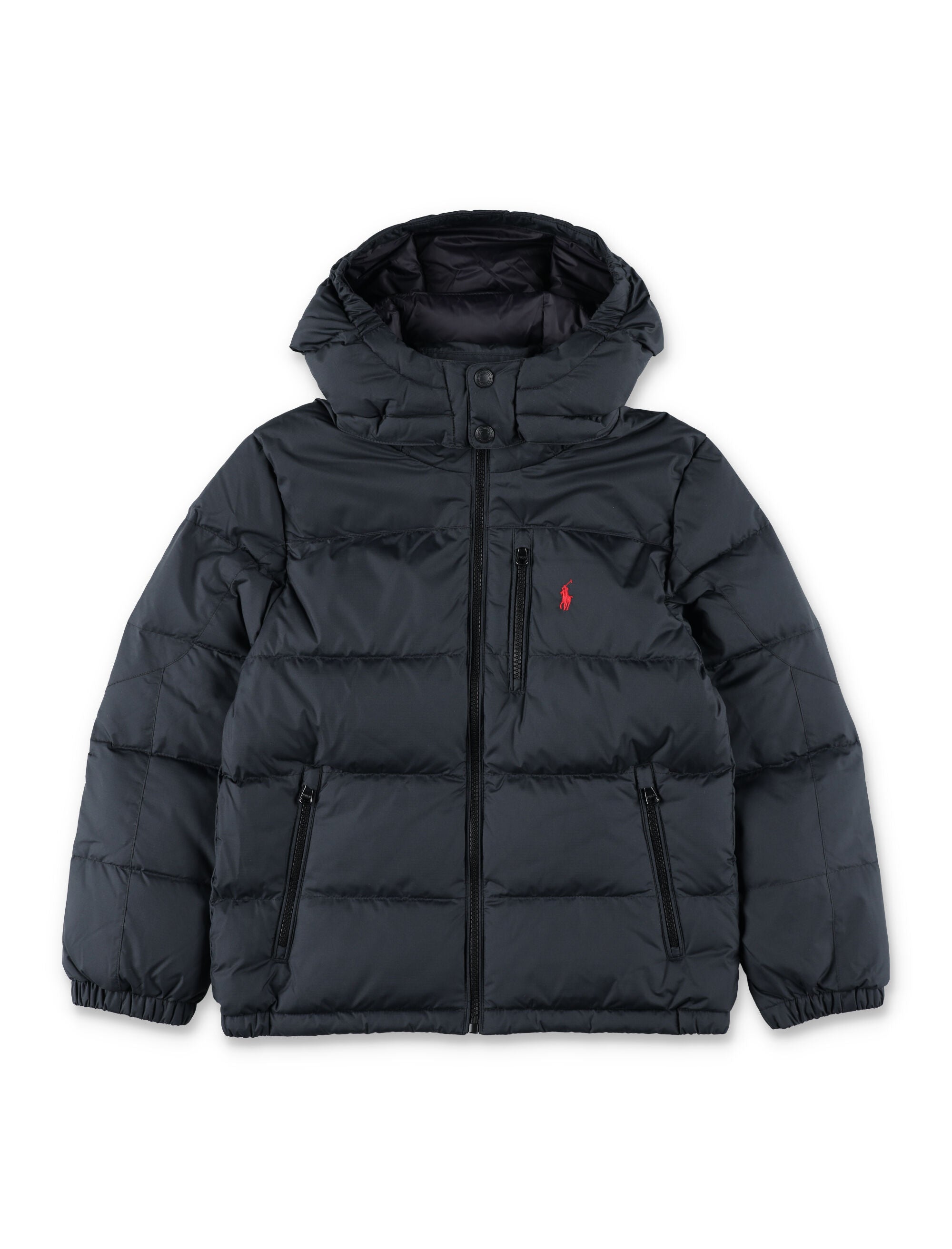 Kid - Down hooded jacket Black Recycled Polyester Lining