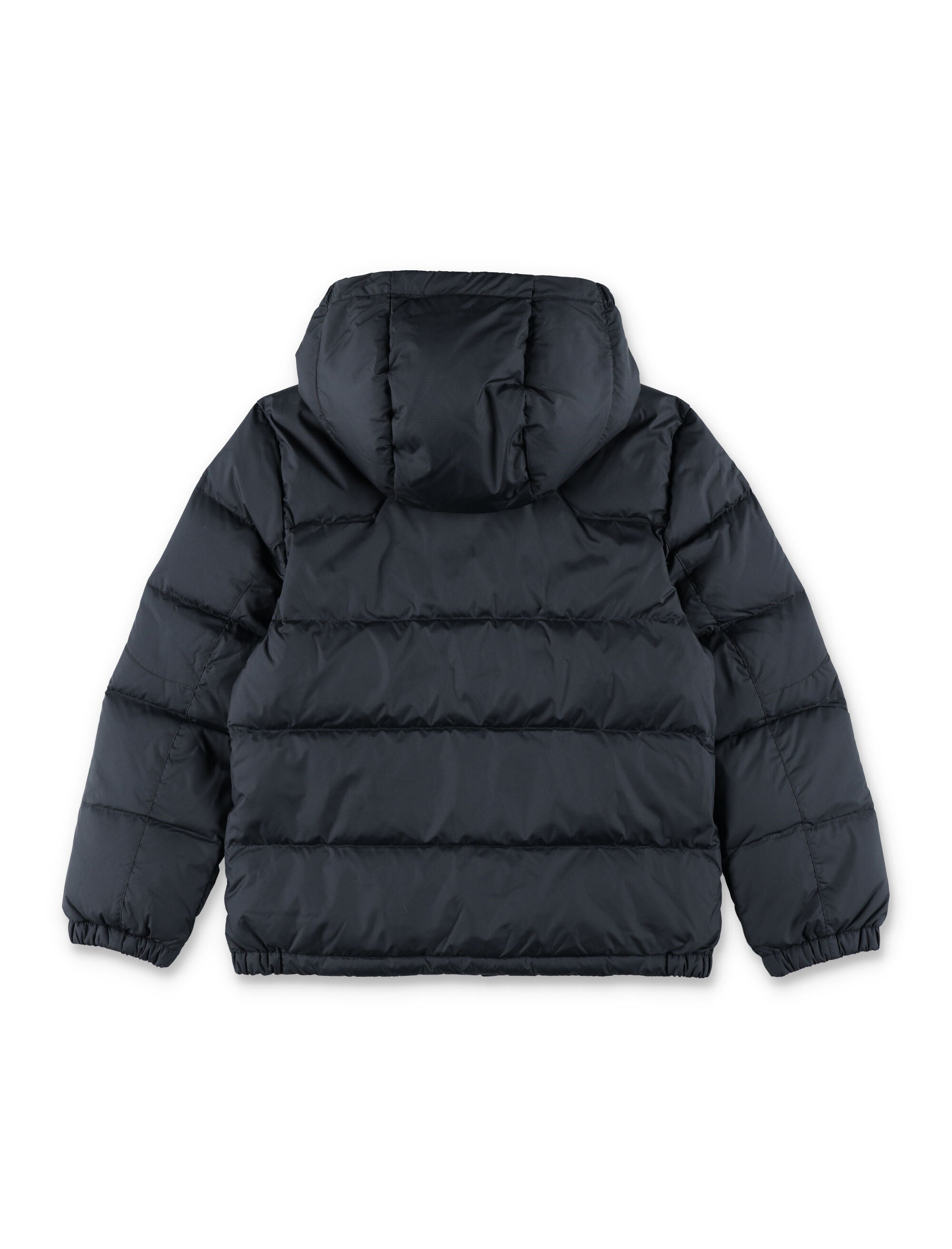 Kid - Down hooded jacket Black Recycled Polyester Lining