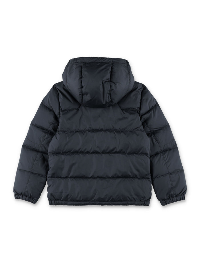 Kid - Down hooded jacket Black Recycled Polyester Lining