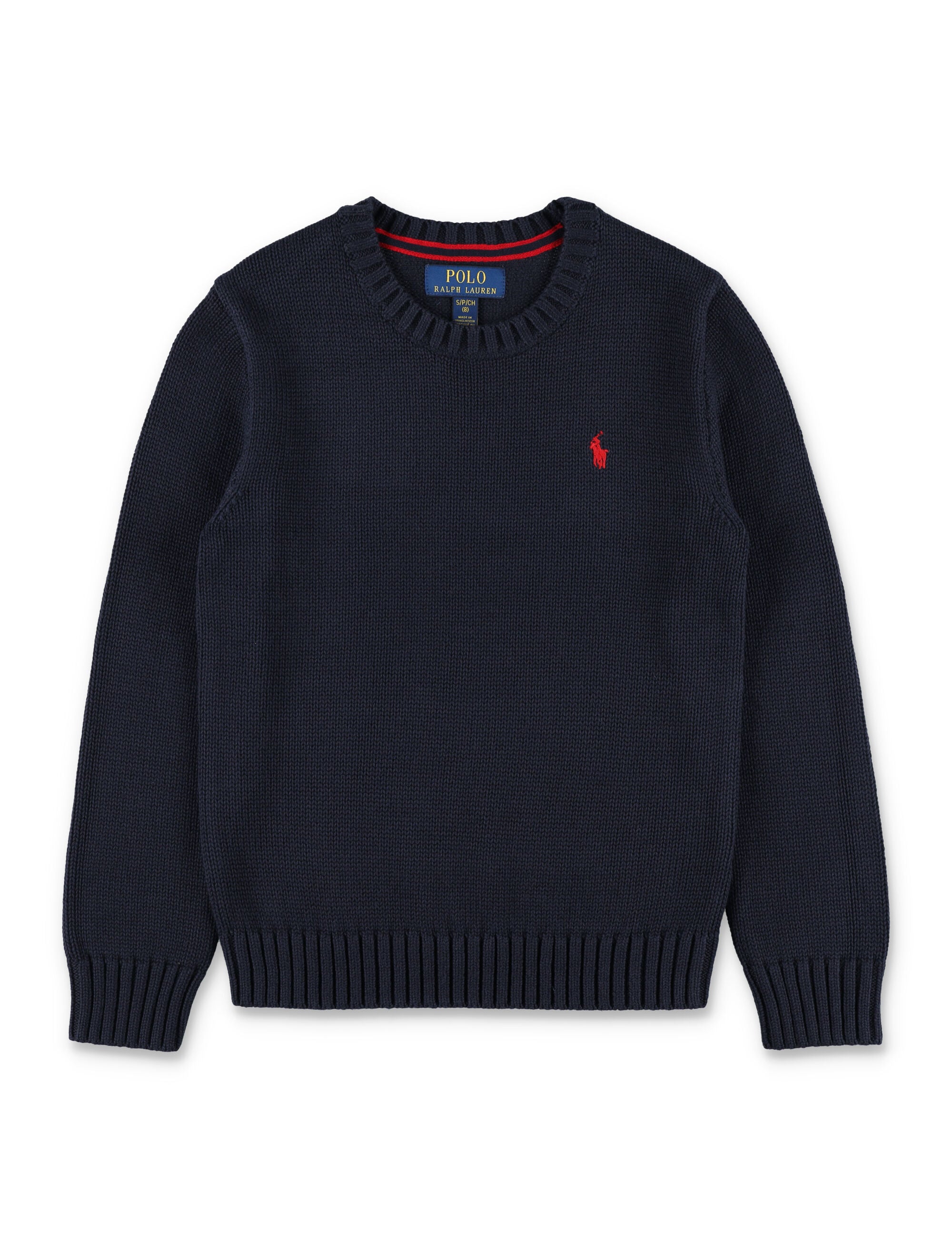 Polo Ralph Lauren Kids cotton crewneck jumper Navy Sweater