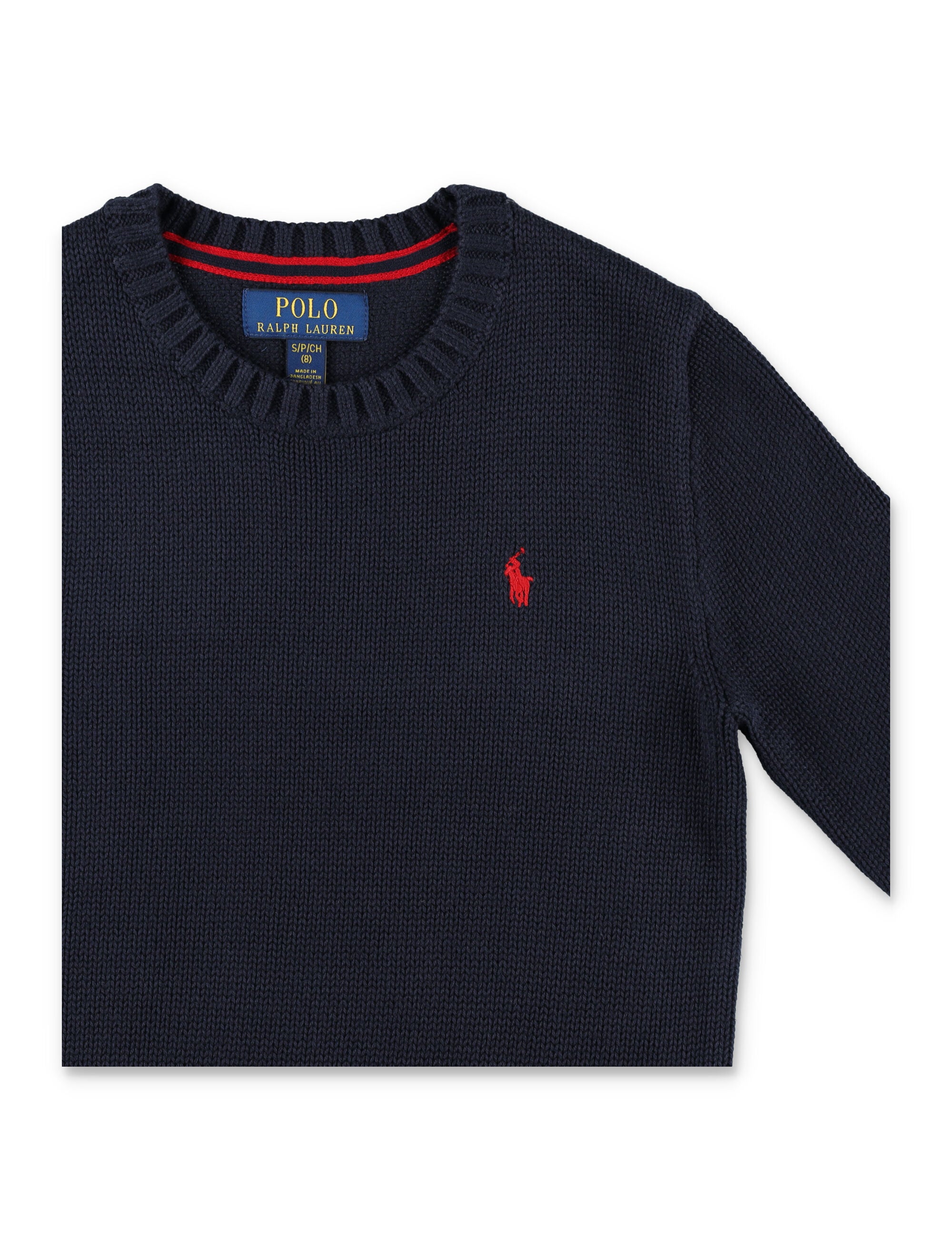 Polo Ralph Lauren Kids cotton crewneck jumper Navy Sweater