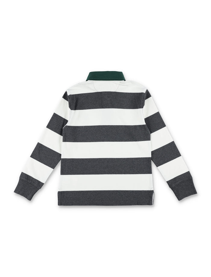 Kid - Polo Bear Rugby shirt White/black Cotton Tshirt