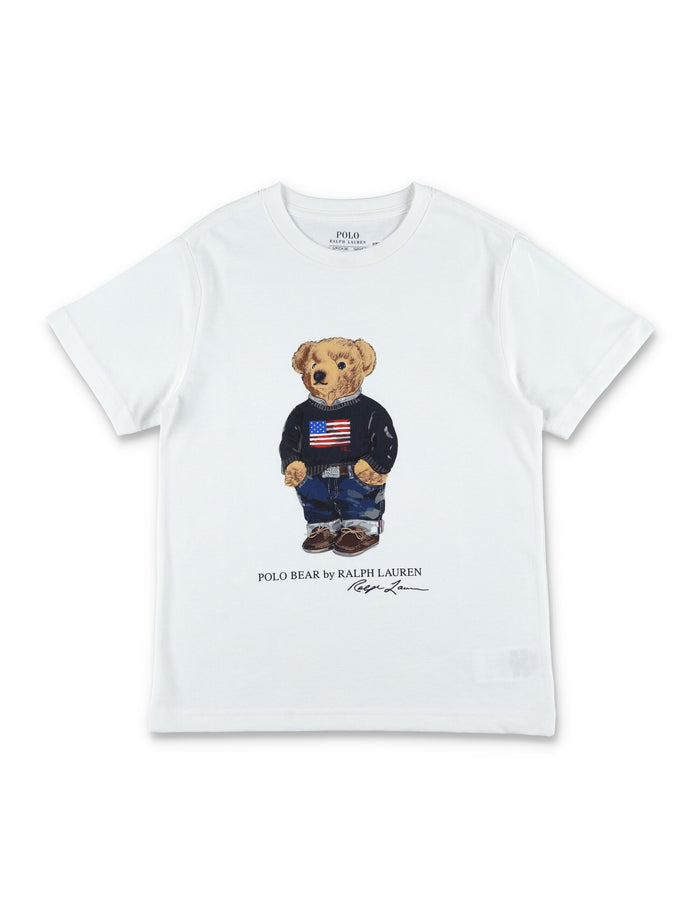 Kid - Polo Bear t-shirt White Cotton Tshirt