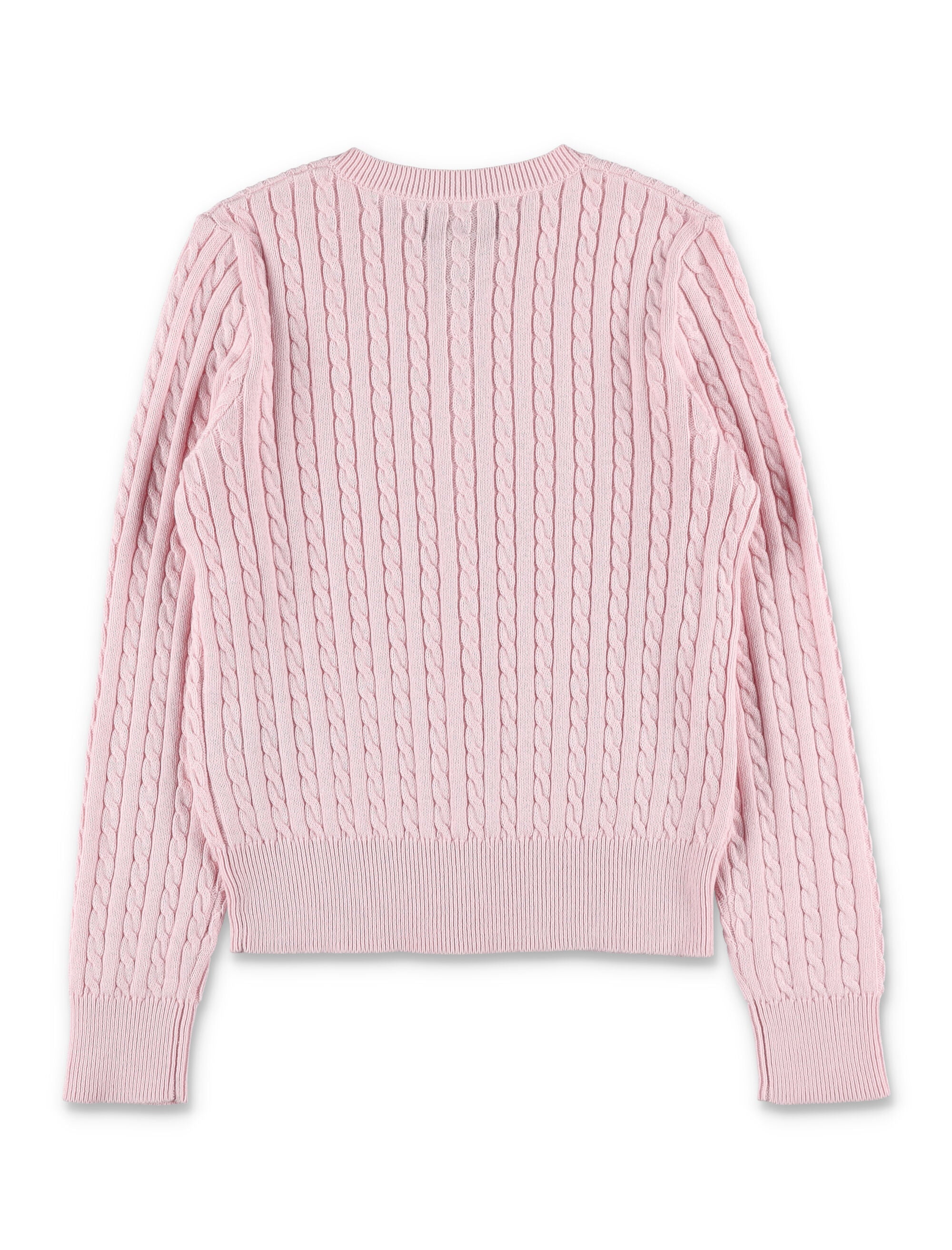 Polo Ralph Lauren girls cotton mini-cable cardigan Pink