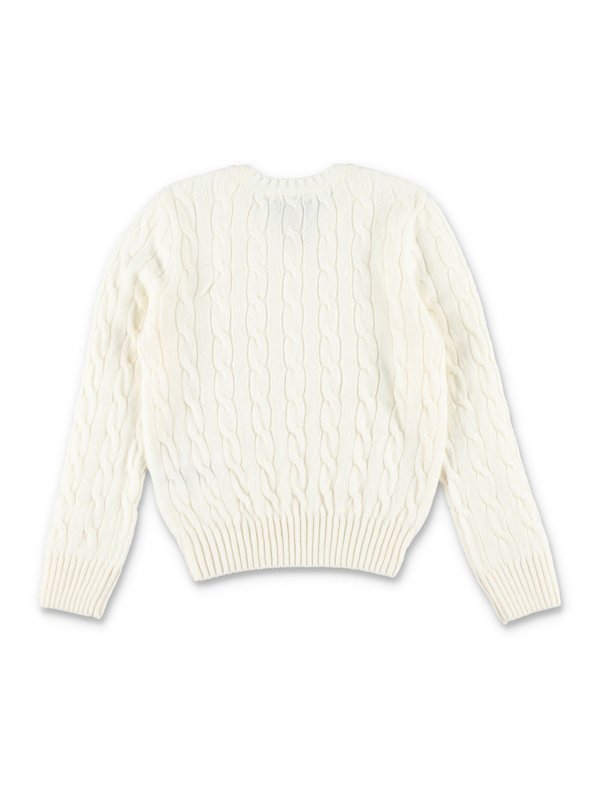 Kid - Cable-knit sweater White Wool