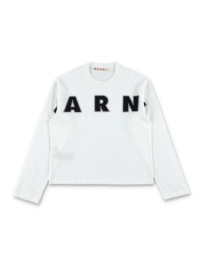 Long-sleeve T-shirt Marni Kids White Cotton Tshirt