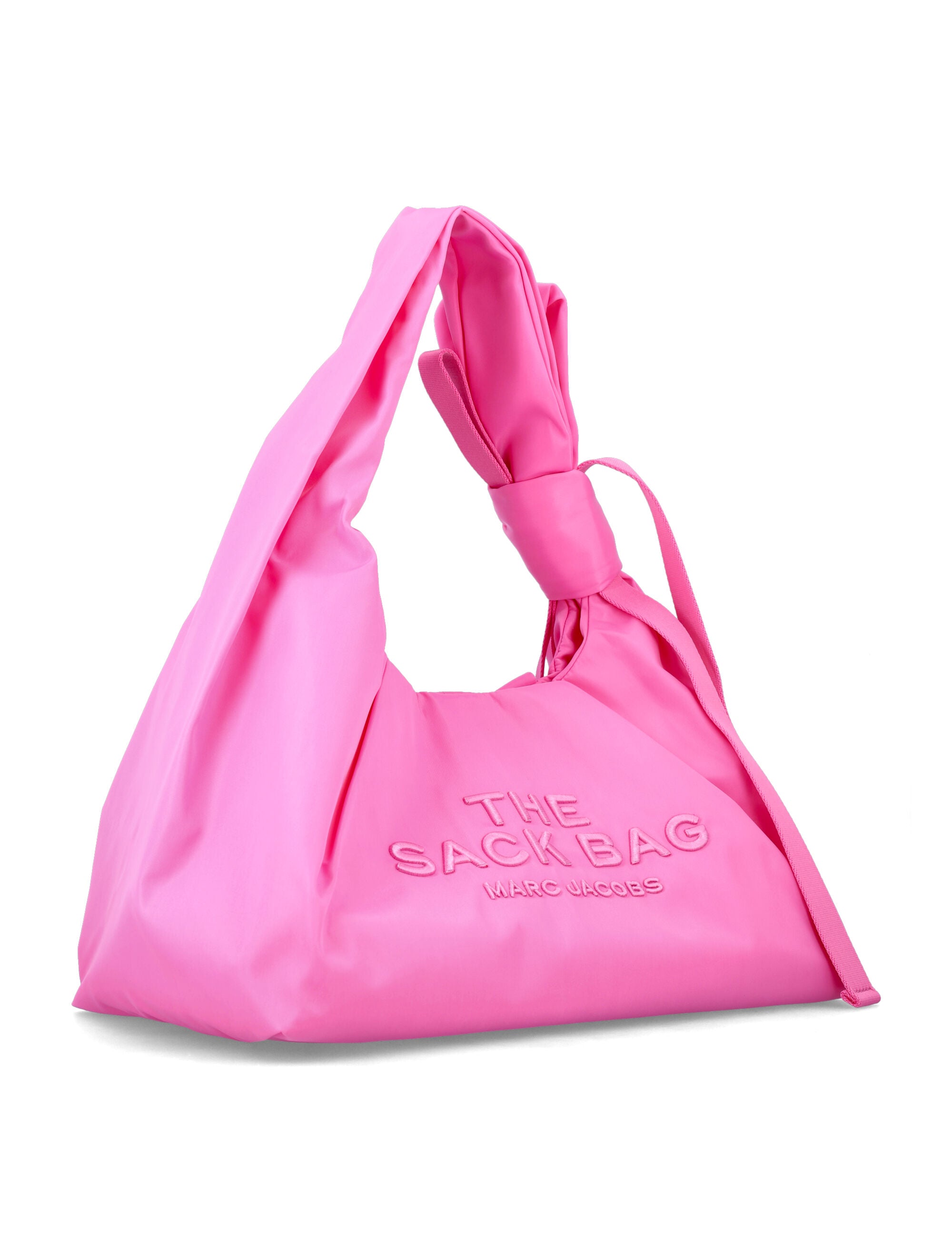 Marc Jacobs The Bow Nylon Large Sack Bag Pink Shoulder